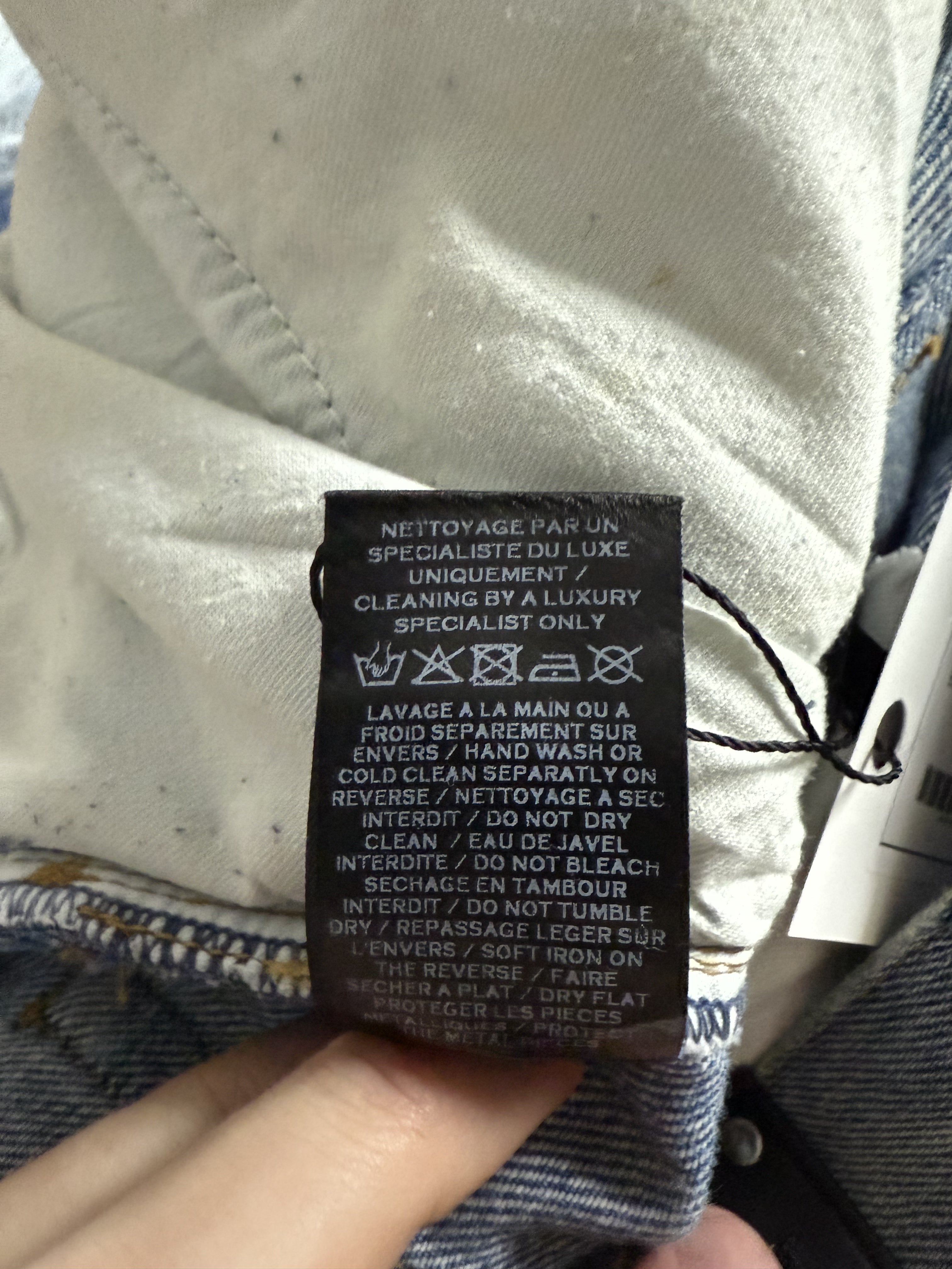 Balmain Jeans Light Wash Zipper