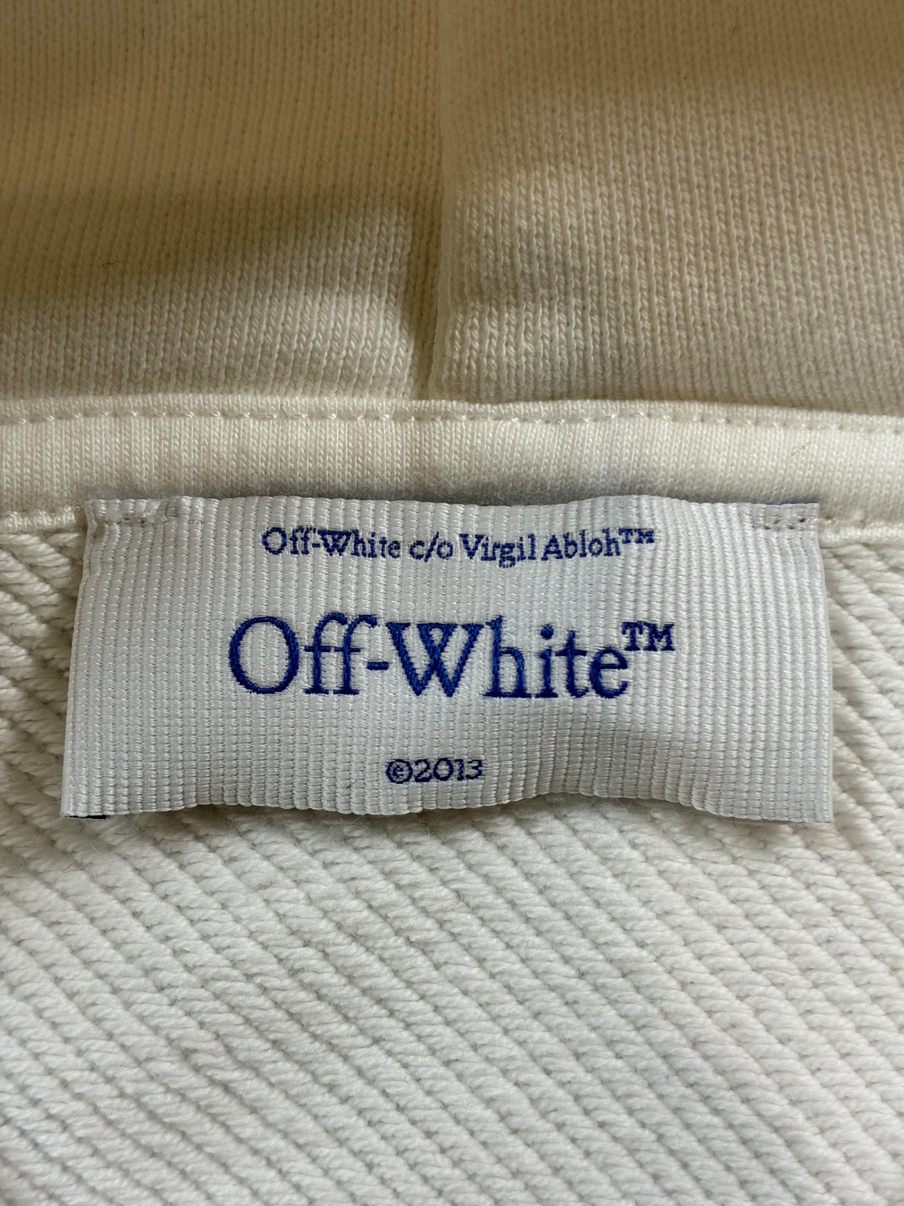 Off White Cupid Paper Skate White Hoodie