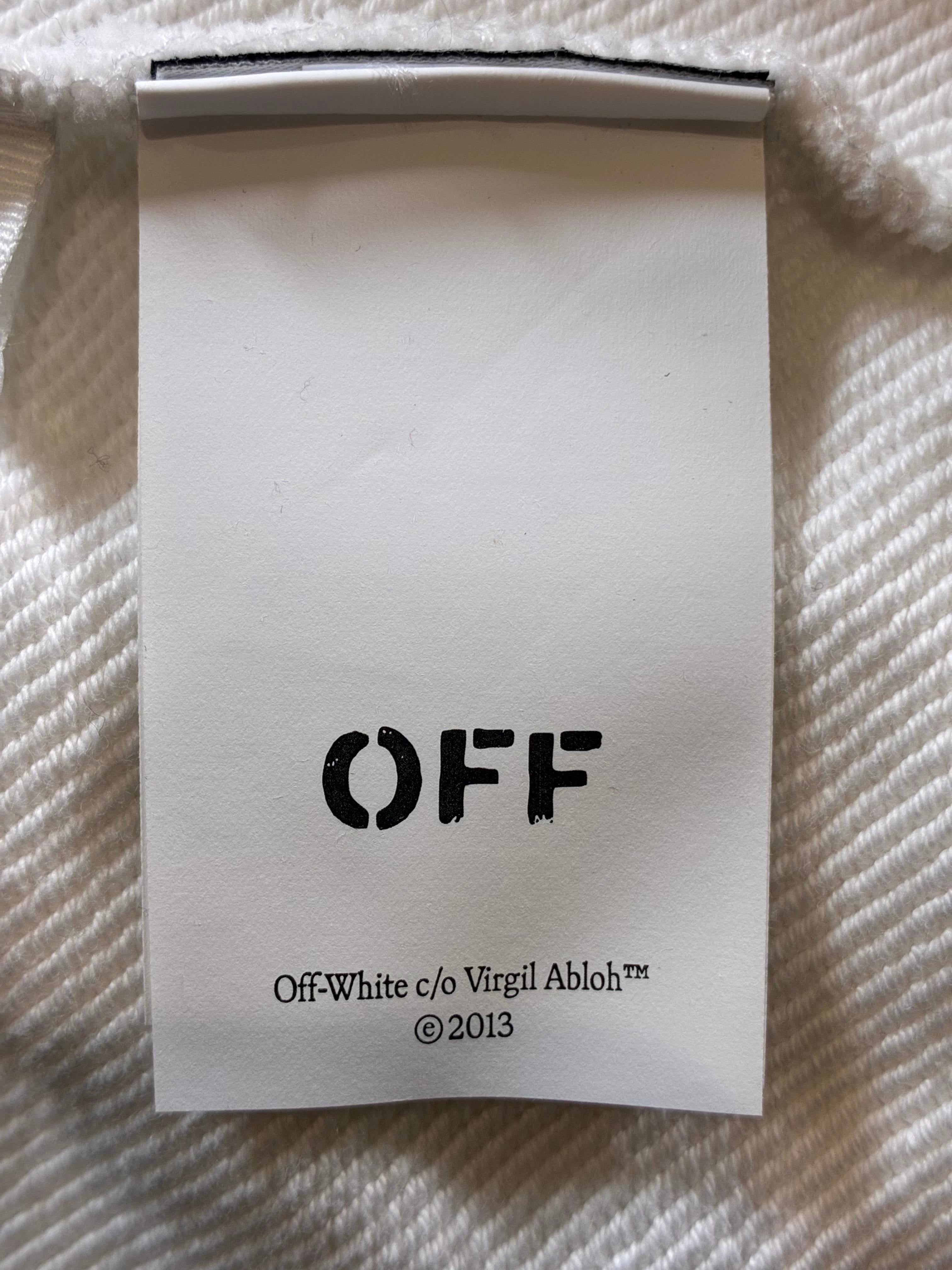 Off White Cupid Paper Skate White Hoodie