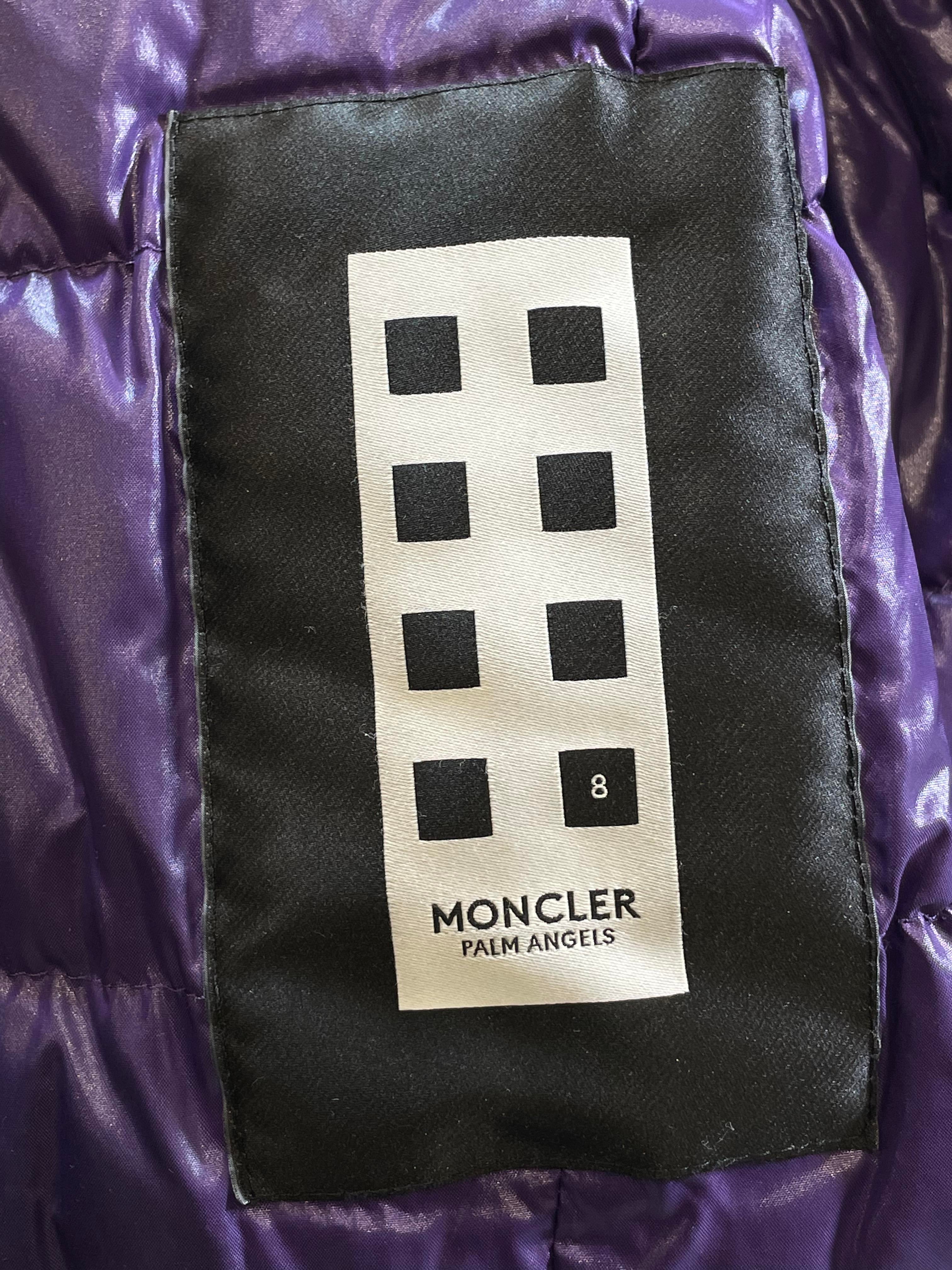 Moncler Palm Angels Red Spray Black Bomber Jacket