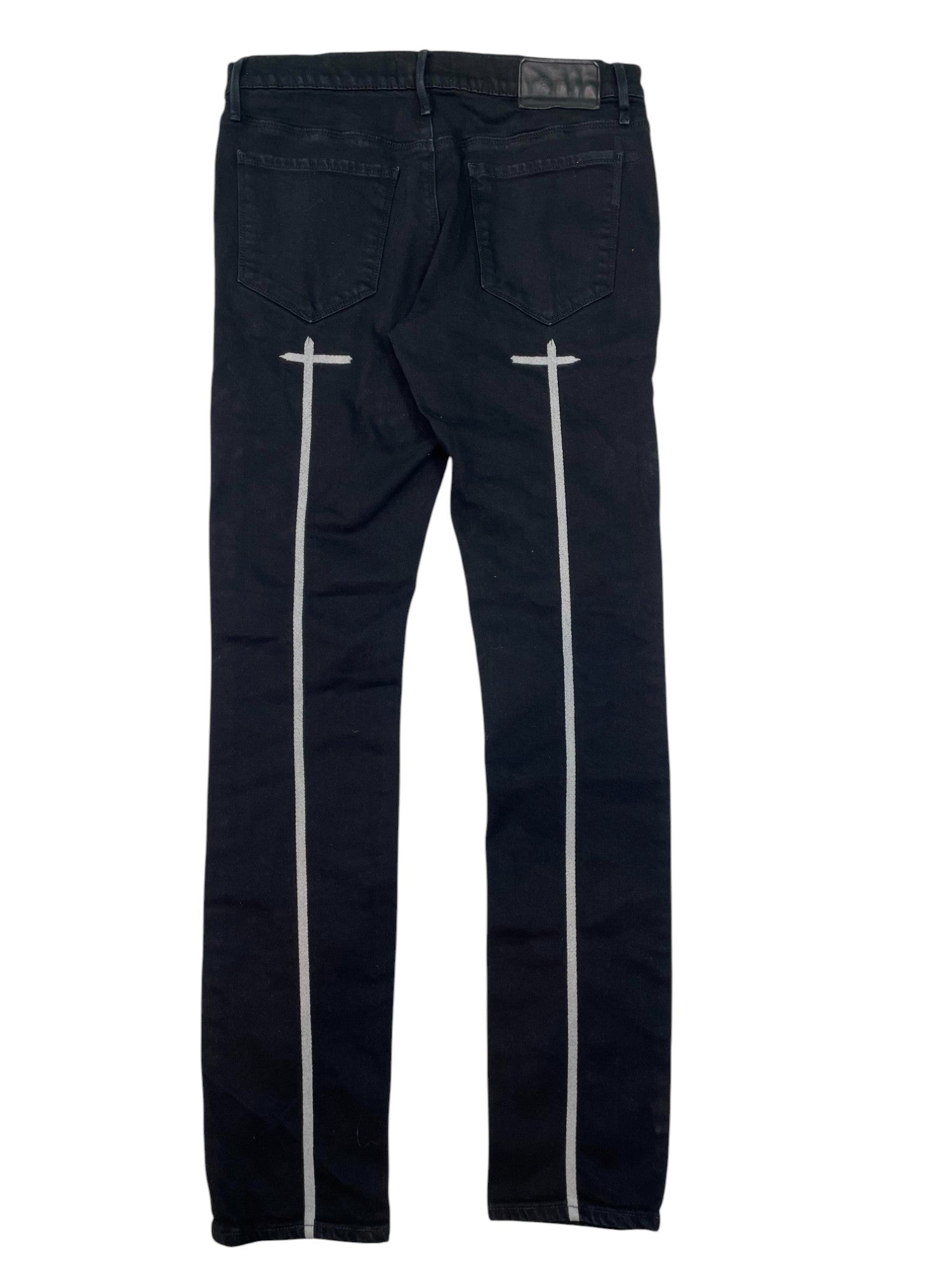 RTA Black White Sinner Jeans