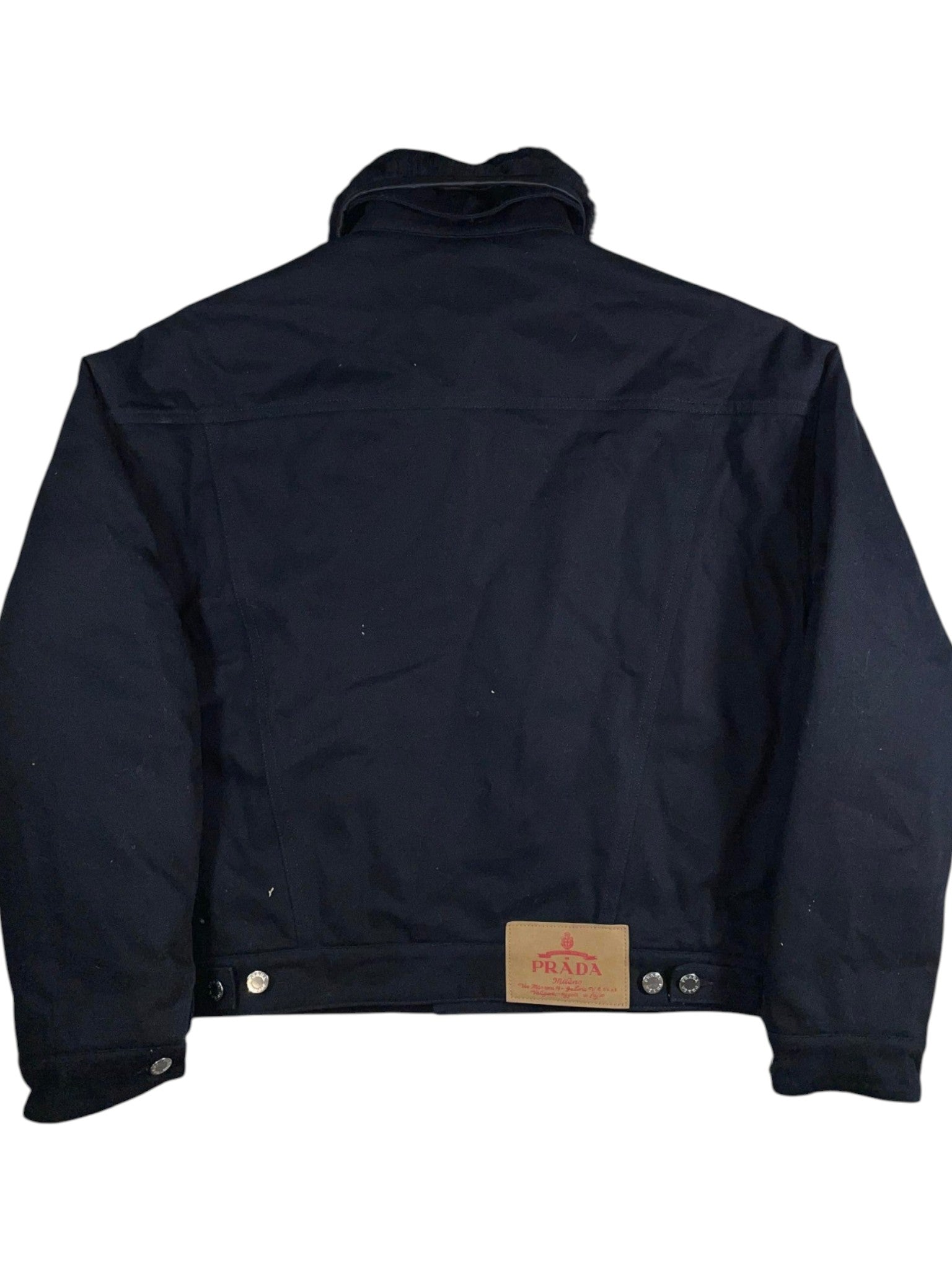 Prada Bull Blouson Black Denim Jacket