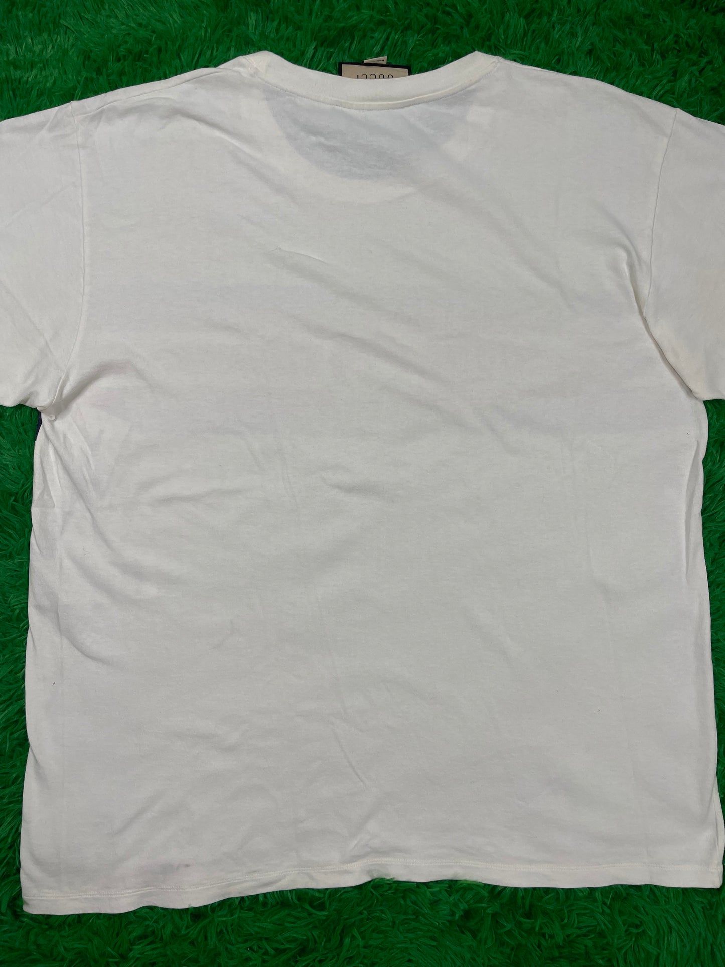 Gucci Stripe Logo Tee Cream Large Used