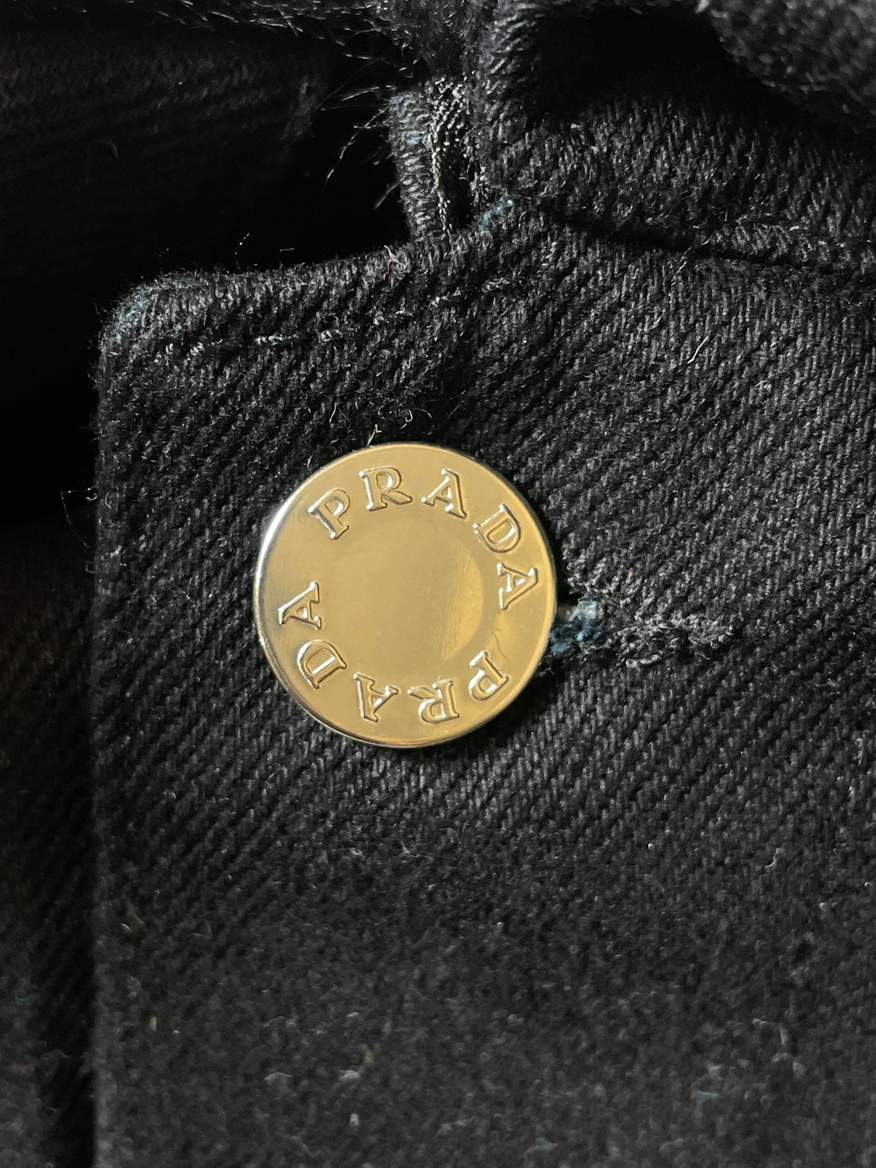 Prada Bull Blouson Black Denim Jacket
