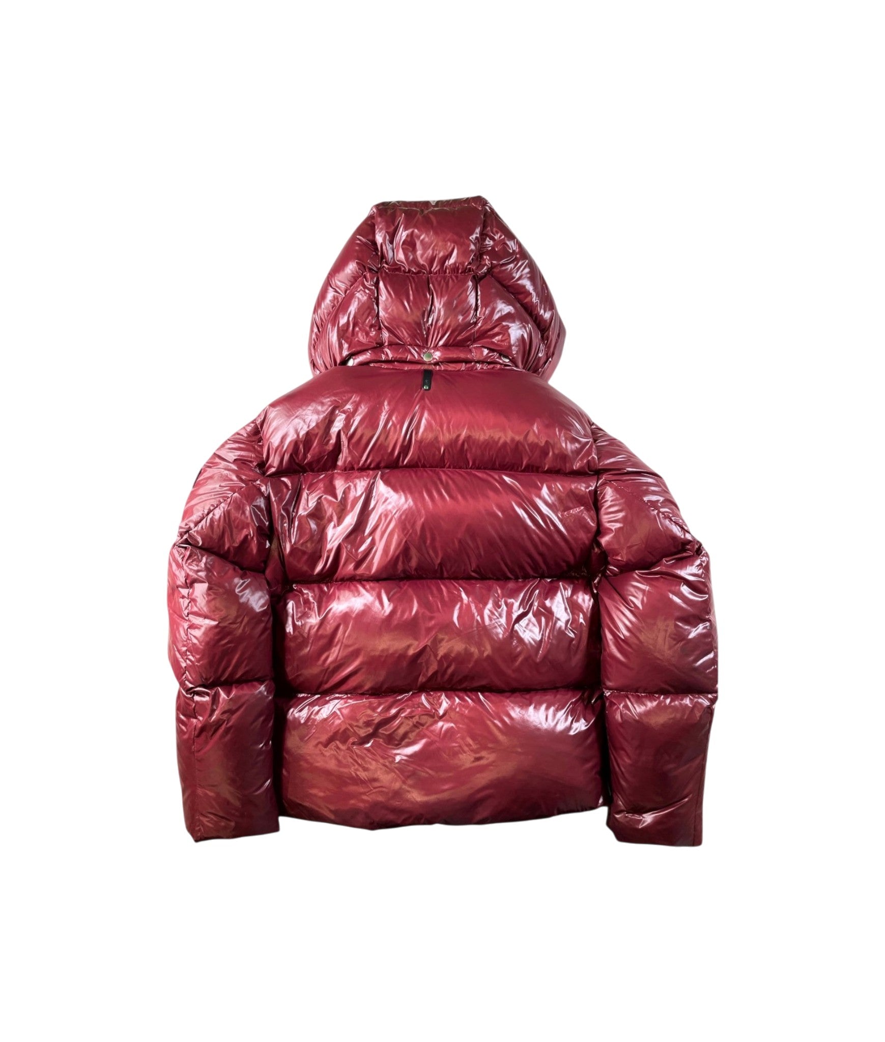 Mackage Sleeve Logo Burgundy Puffer Jacket