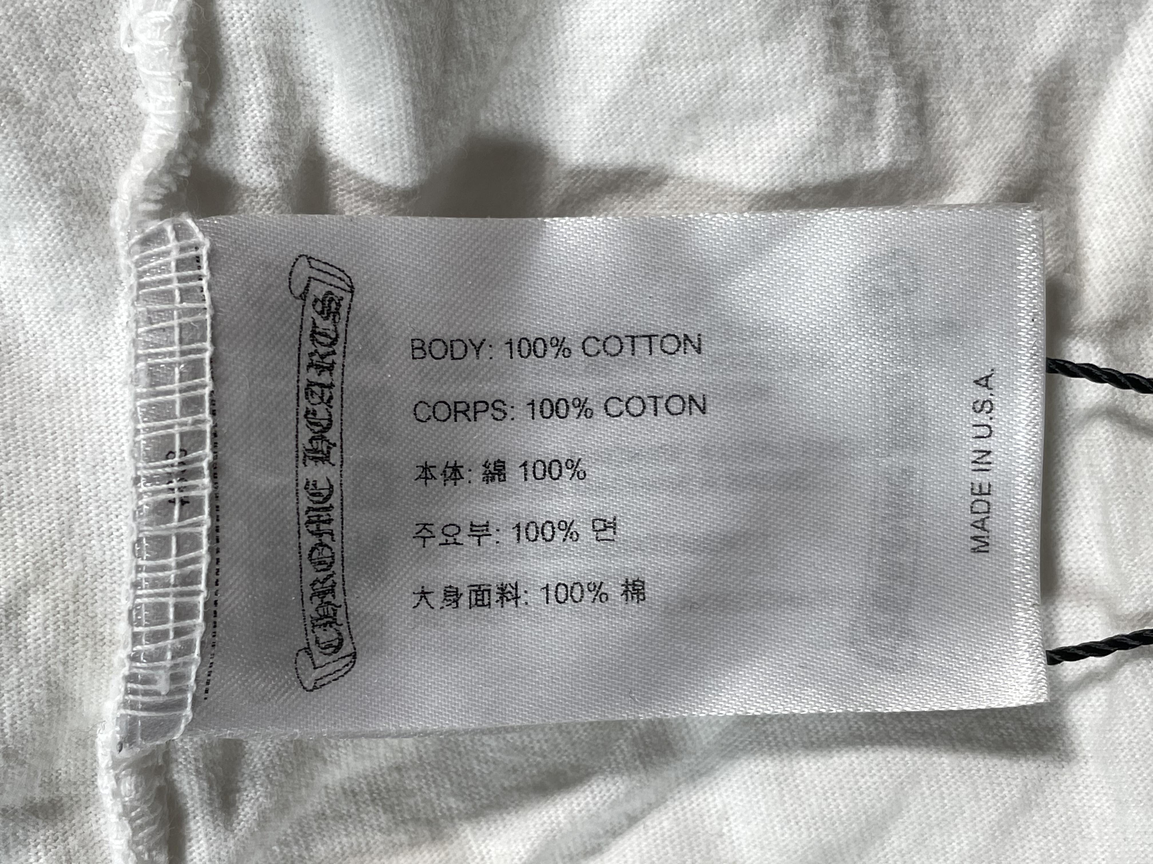 Chrome Hearts Neck Logo White Tee