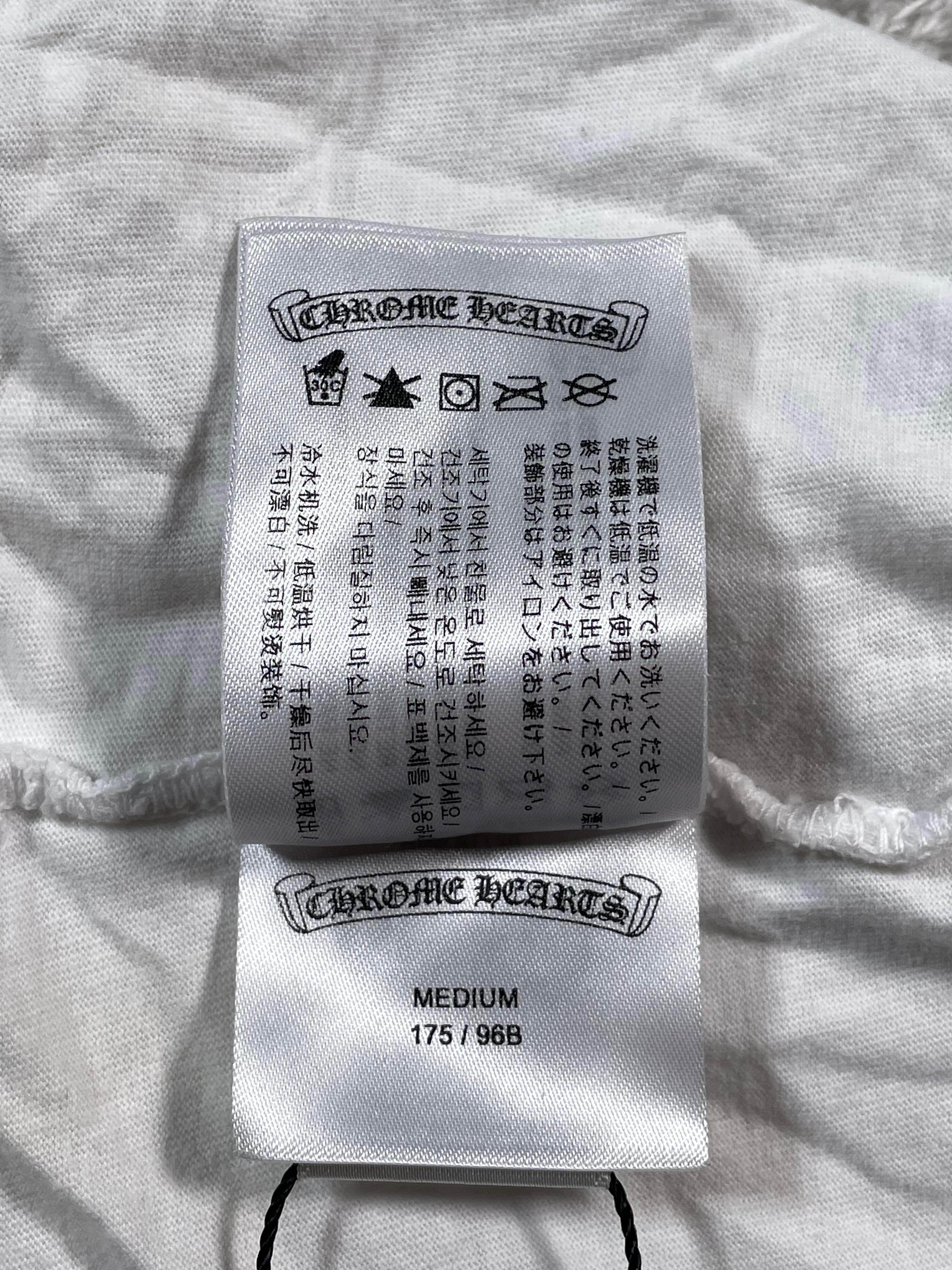 Chrome Hearts Neck Logo White Tee