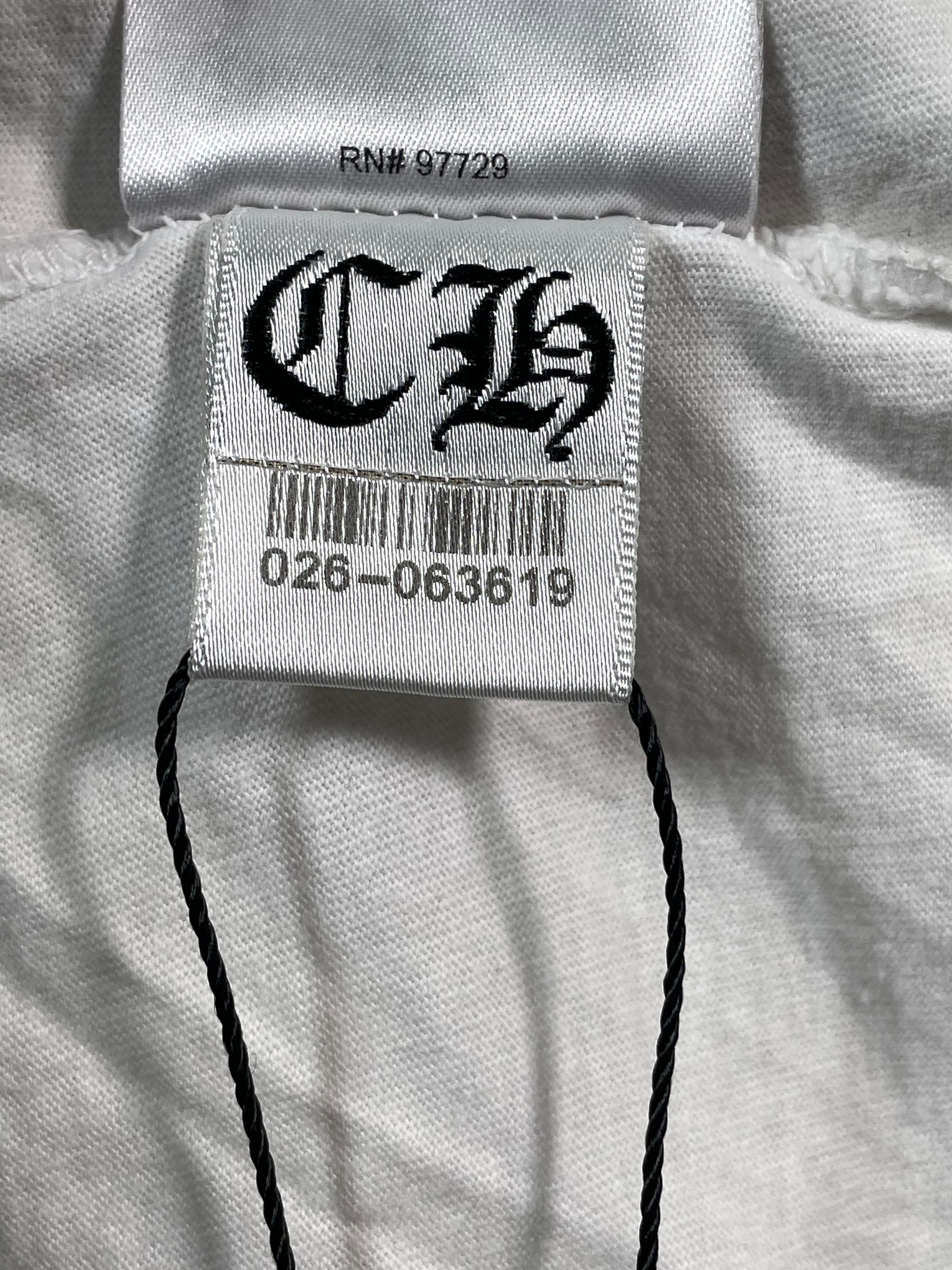 Chrome Hearts Neck Logo White Tee