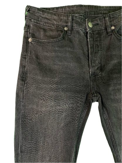 Ksubi Light Washed Flare Zip Black Jeans
