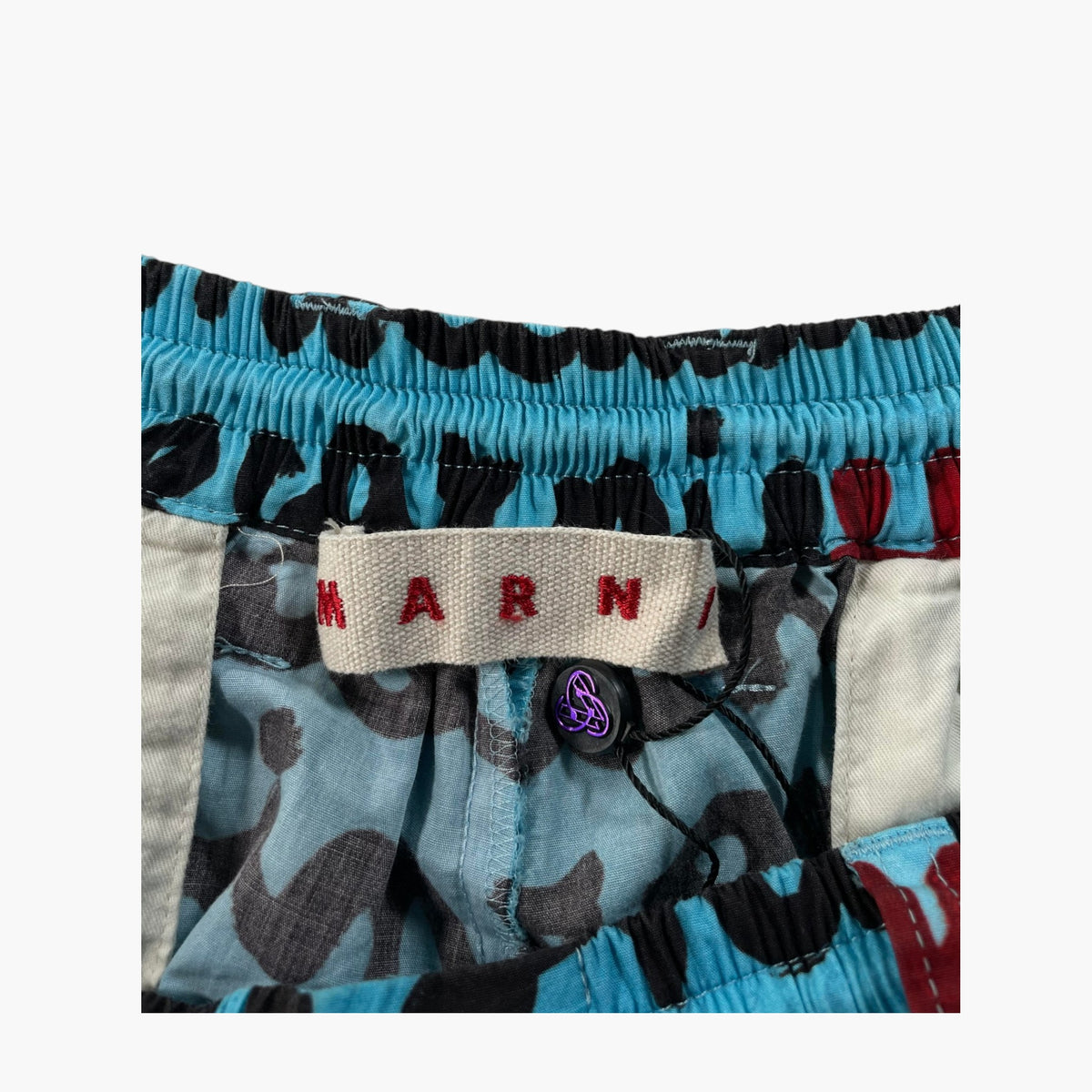 Marni Blue & Red Monogram Set