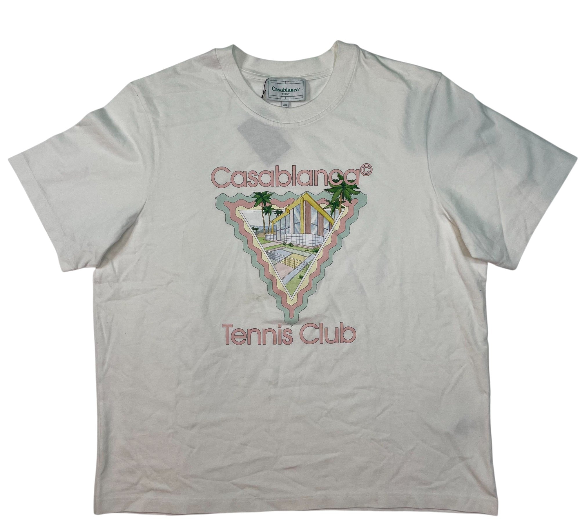 Casablanca Tennis Club Silk Shirt Pink