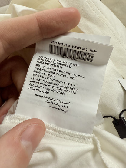 Prada Pocket Logo Tee White Red Used XL