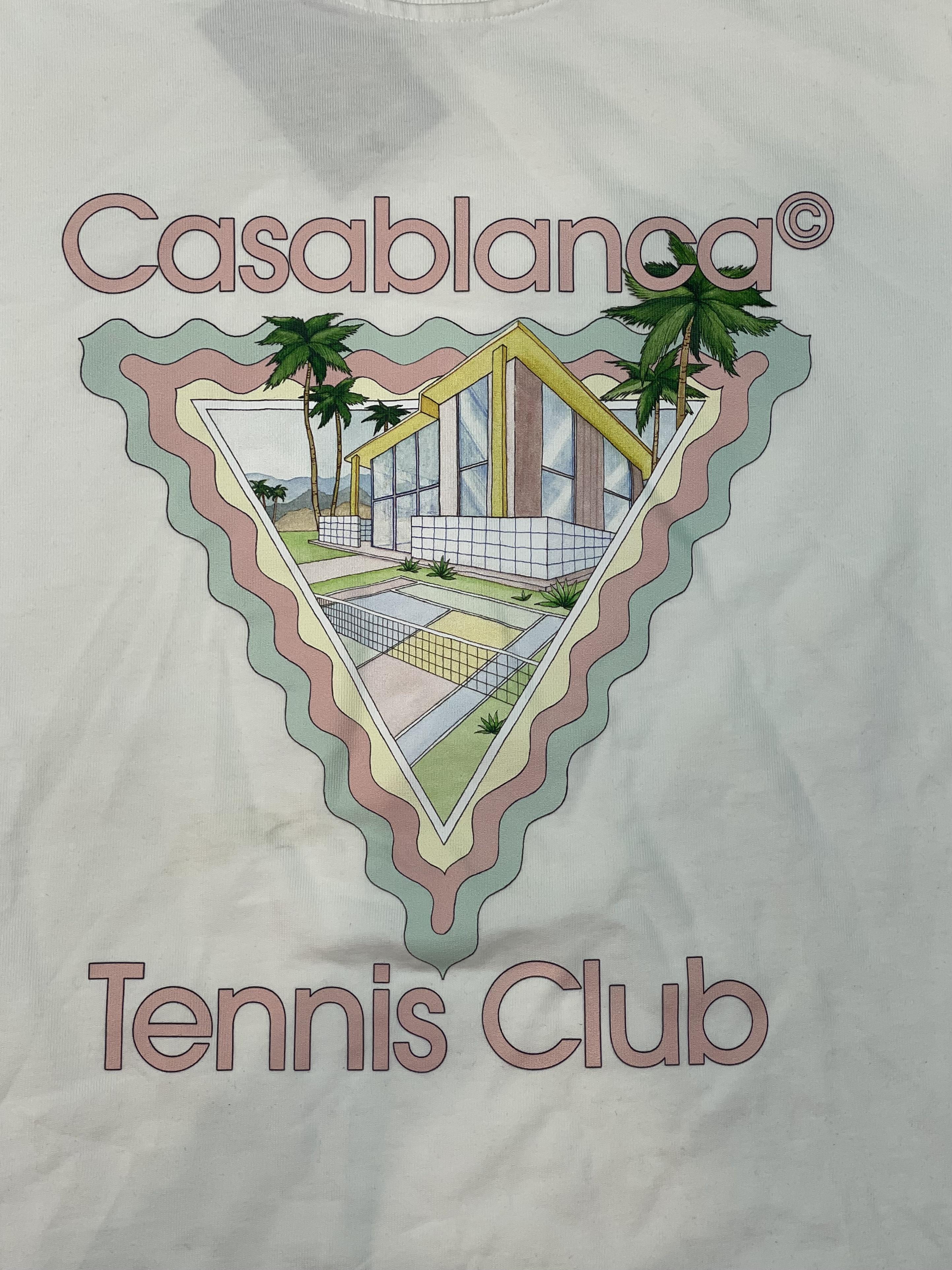 Casablanca Tennis Club Silk Shirt Pink