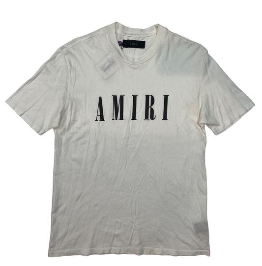 Amiri White Black Core Logo T-Shirt