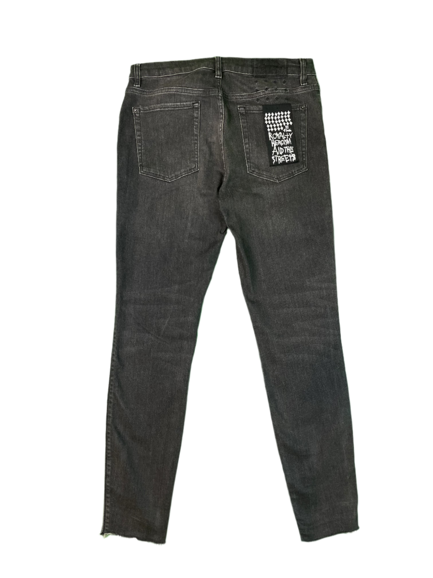 Ksubi Ripped Bottom Black Jeans
