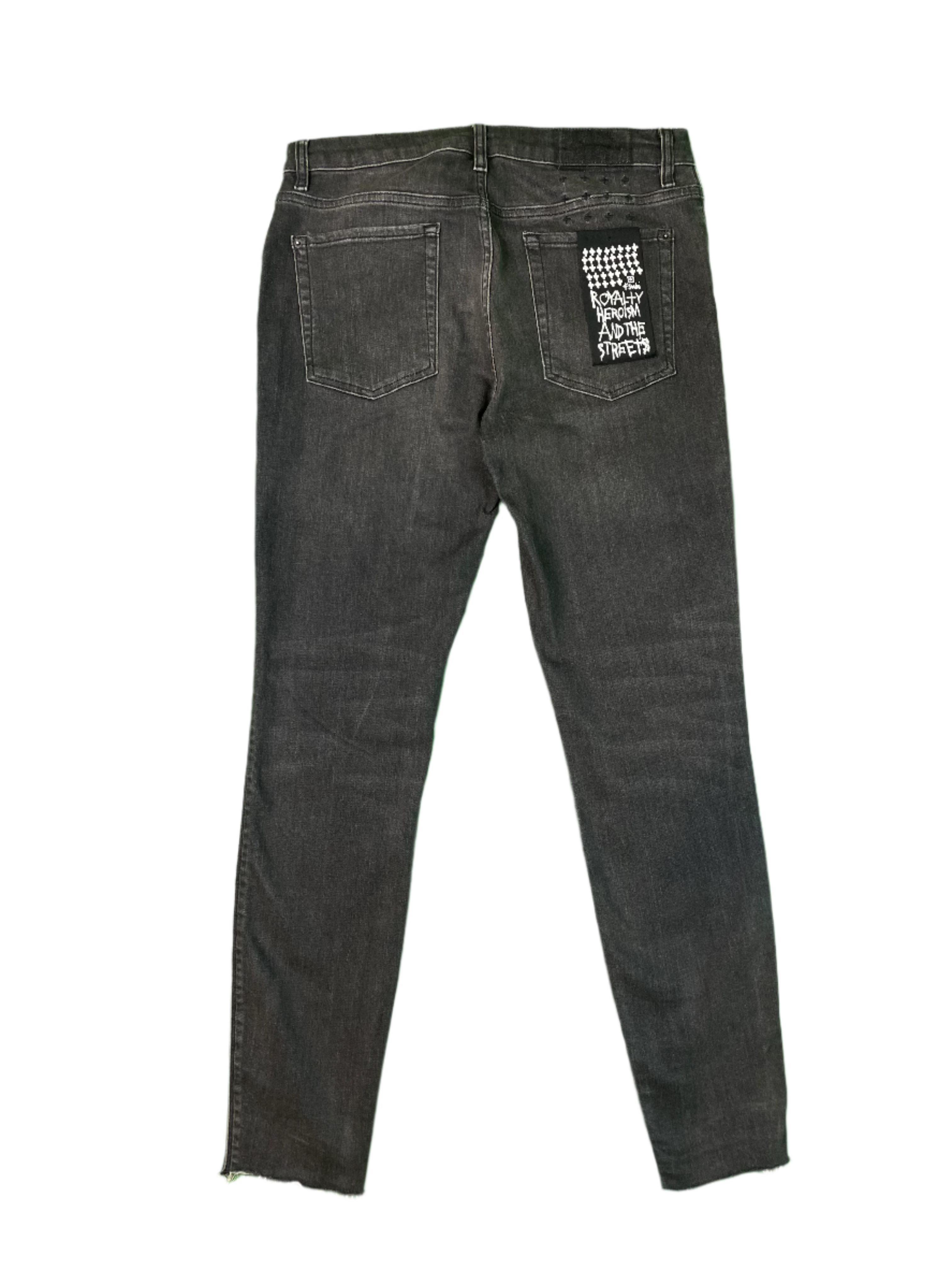 Ksubi Ripped Bottom Black Jeans