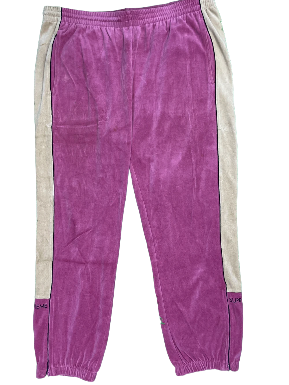 Supreme Pink & Beige Track Pants