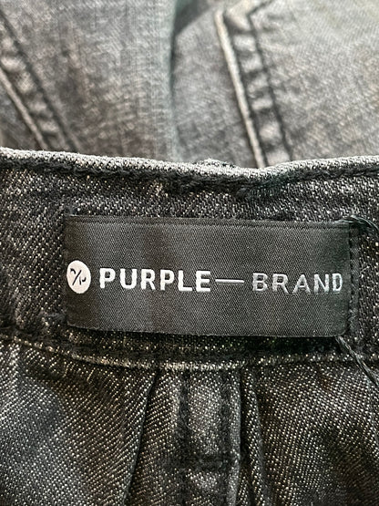 Purple Brand Knee Rip Grey Jeans