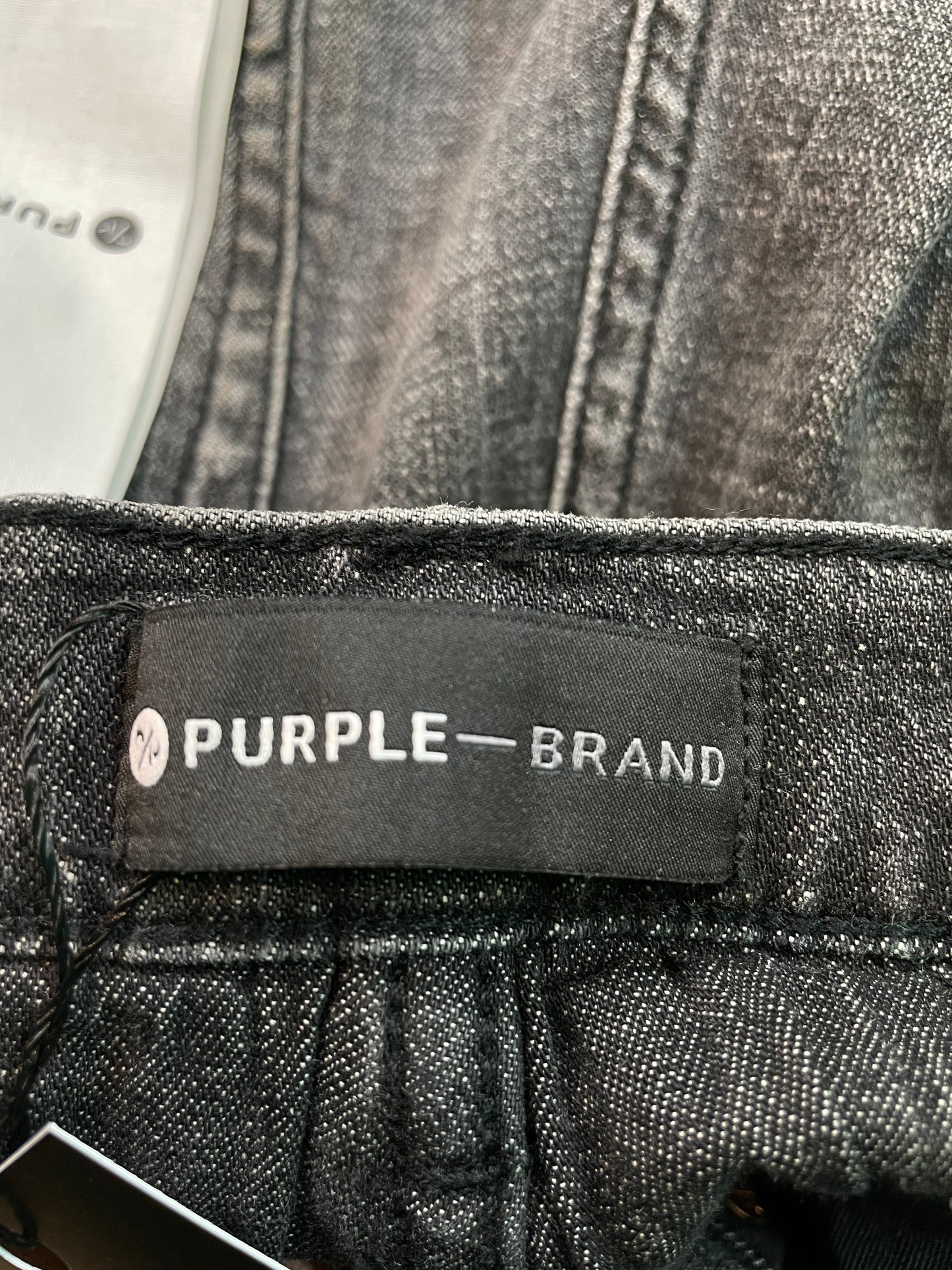 Purple Brand Knee Rip Grey Jeans
