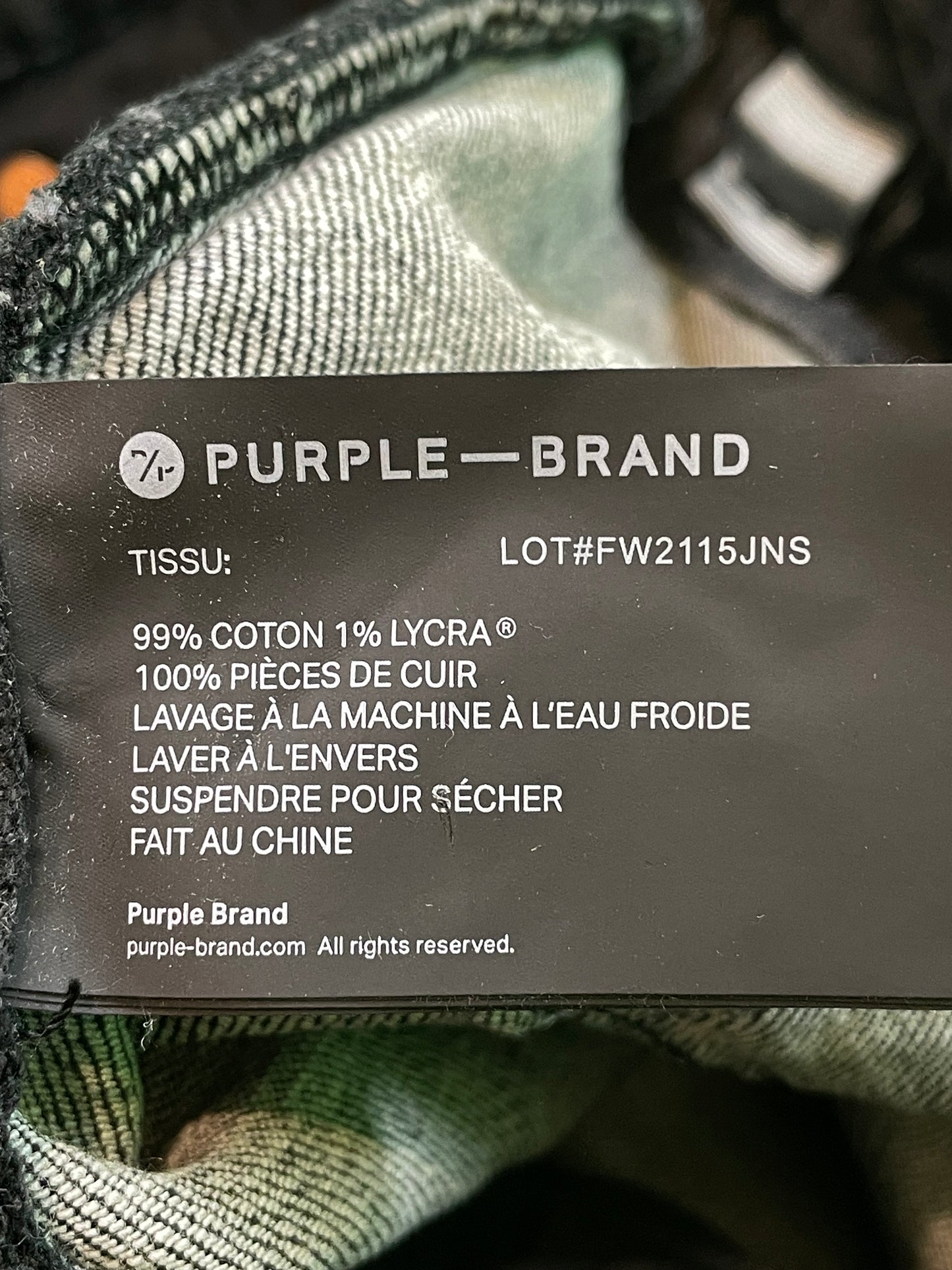 Purple Brand Knee Rip Grey Jeans