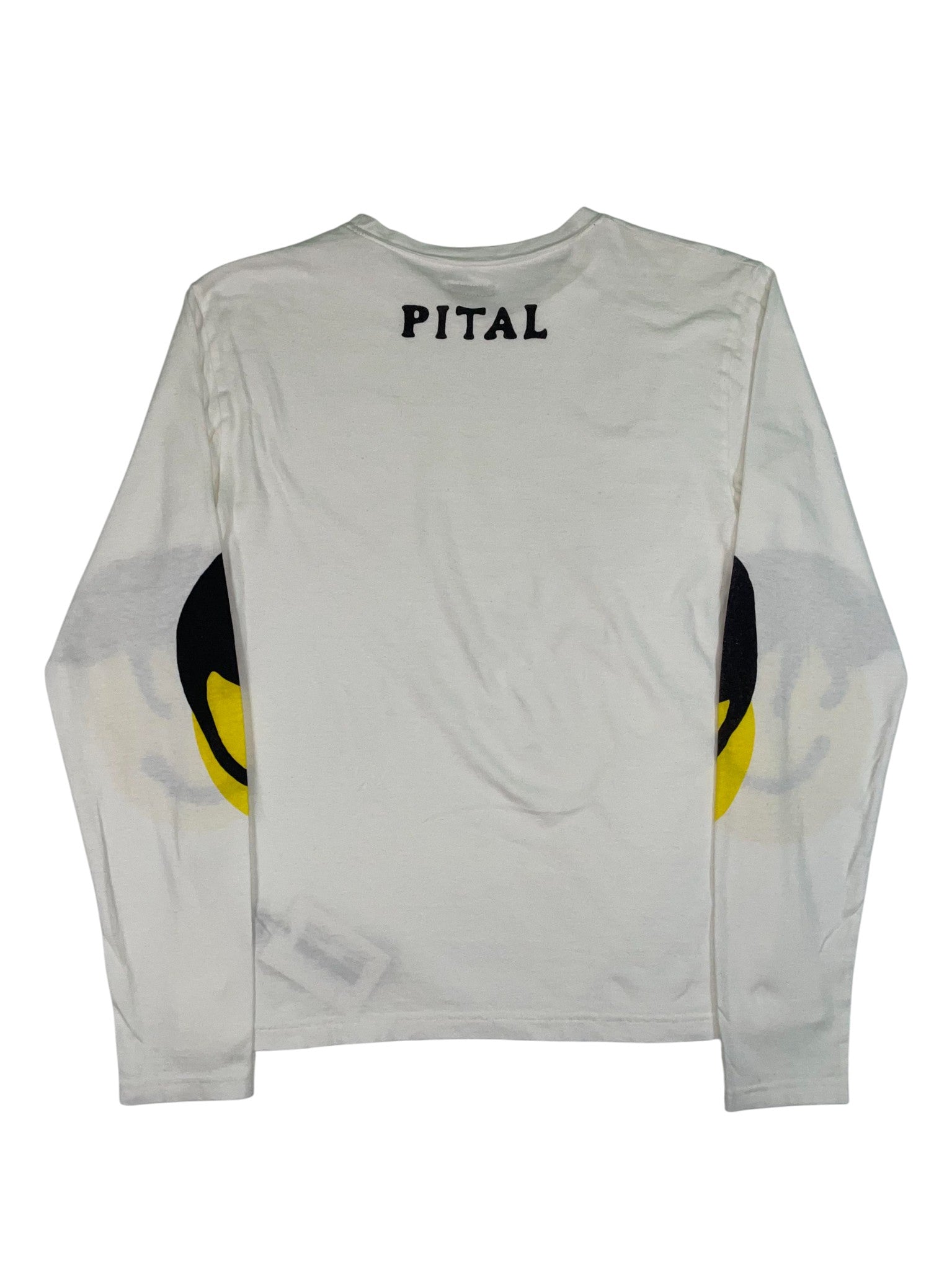 Kapital White 'Smiley Cat' Long Sleeve