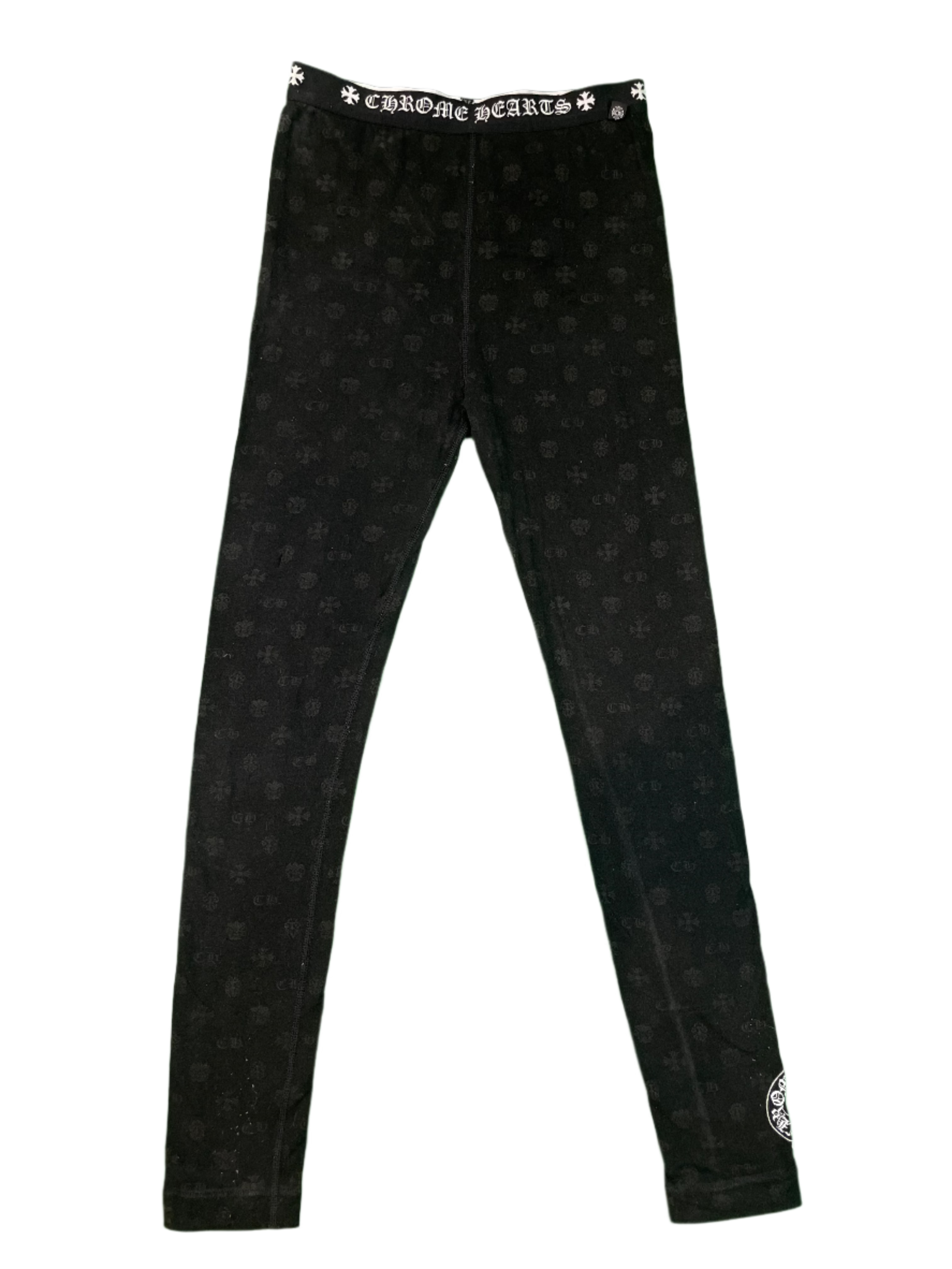 Chrome Hearts Monogram Black Leggings