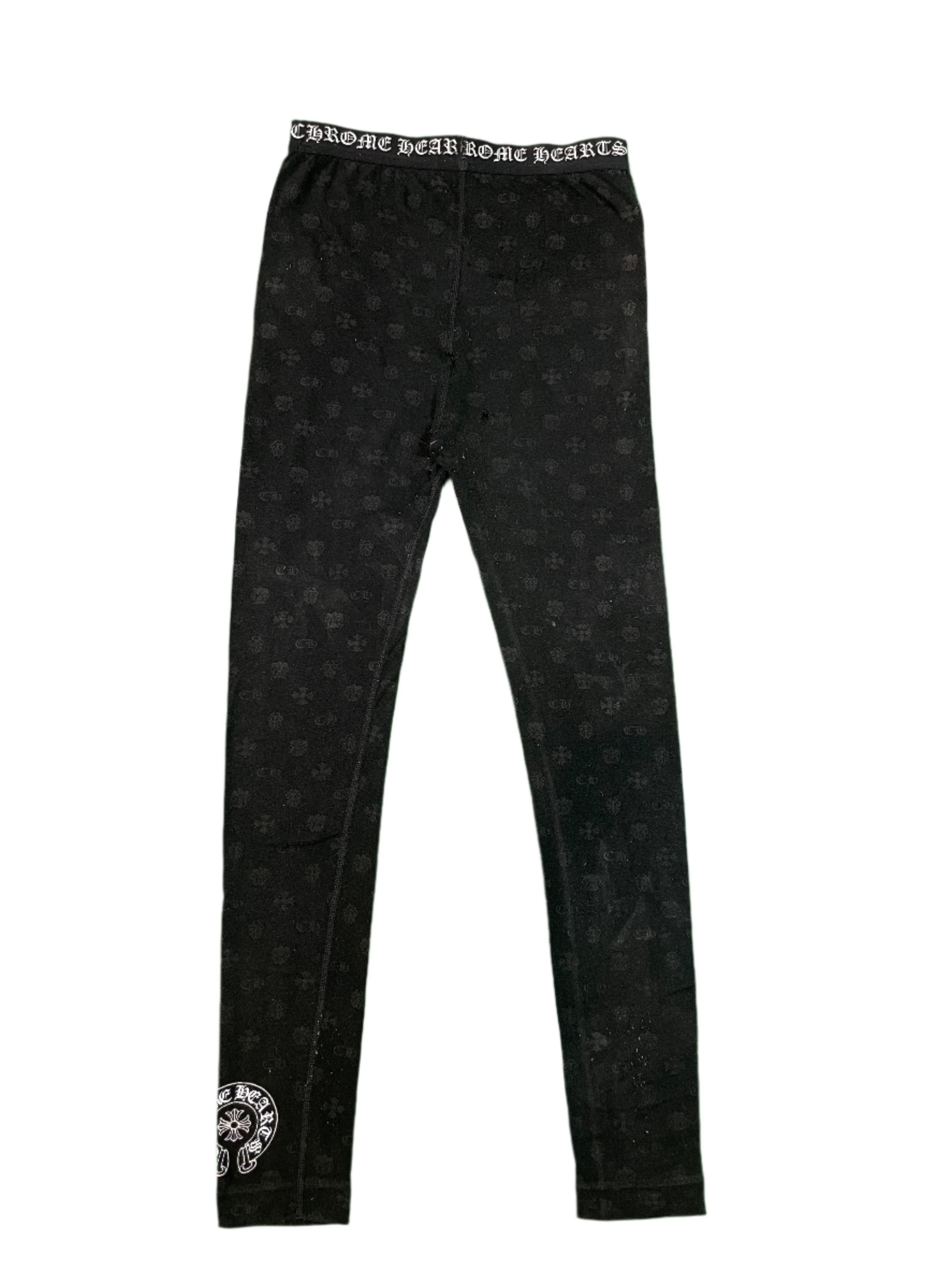 Chrome Hearts Monogram Black Leggings