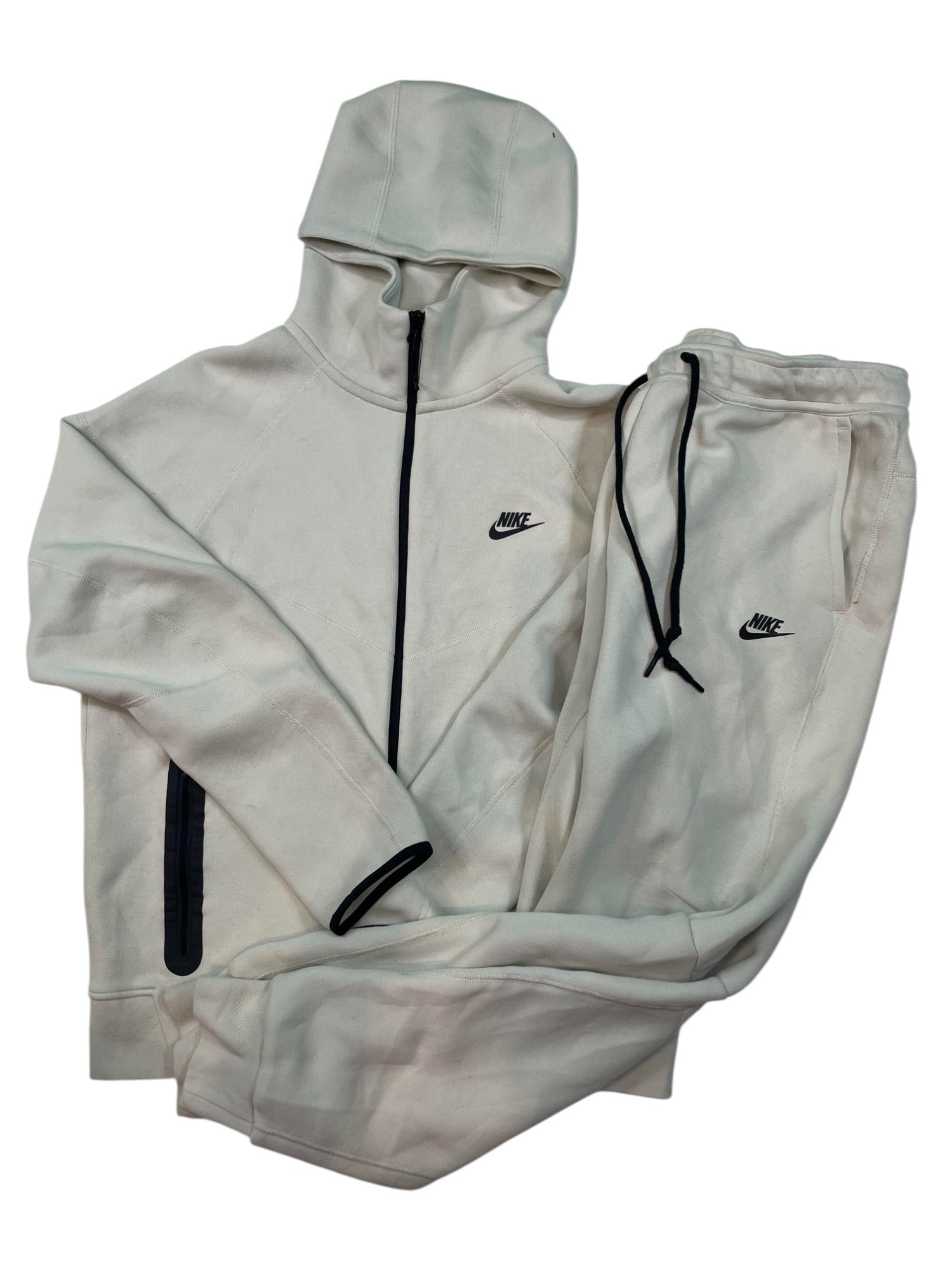 Nike Tech Sweatsuit Cream New