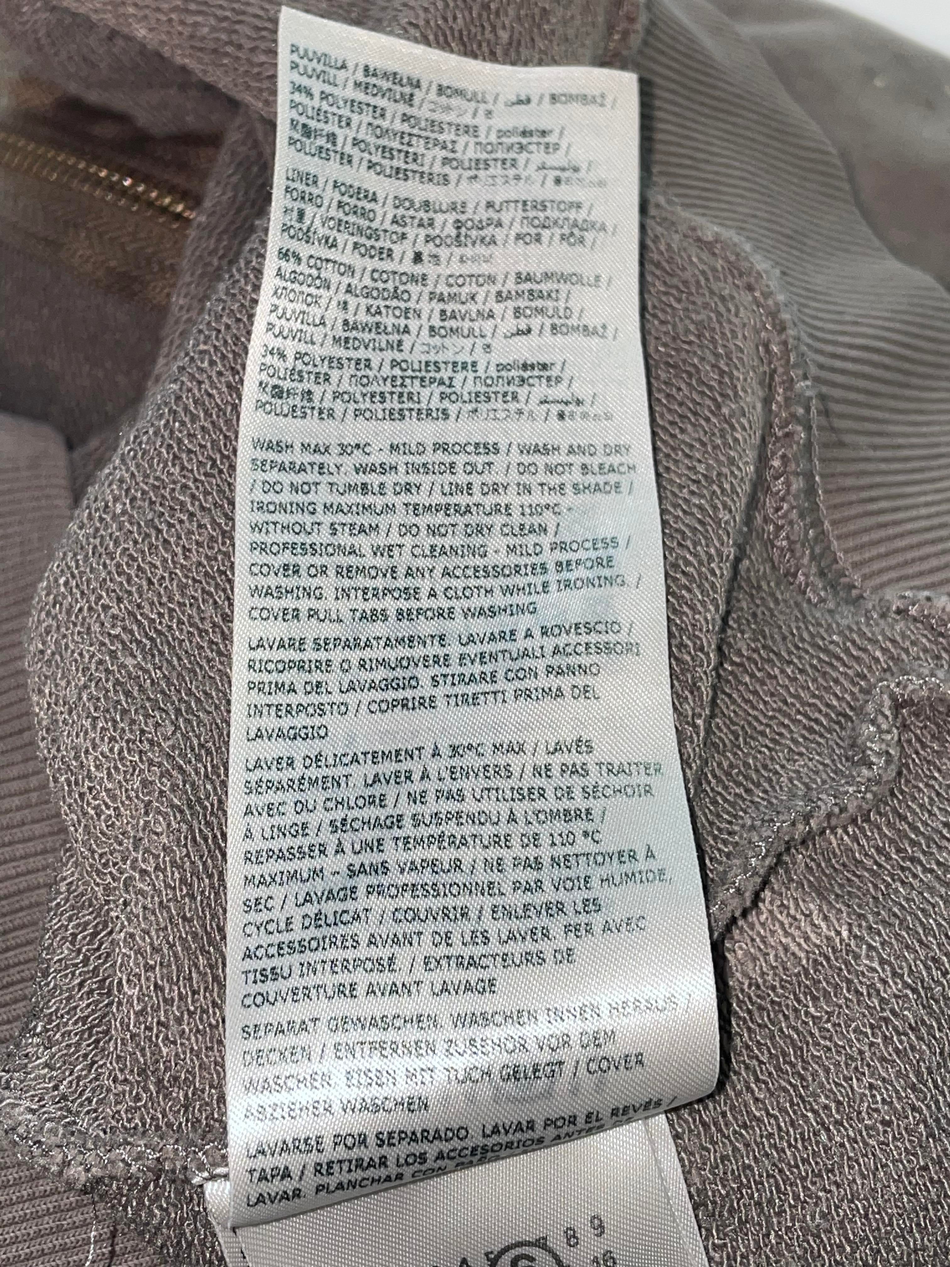 Maison Margiela 'Splatter' Grey Sleeveless Zip Up Hoodie