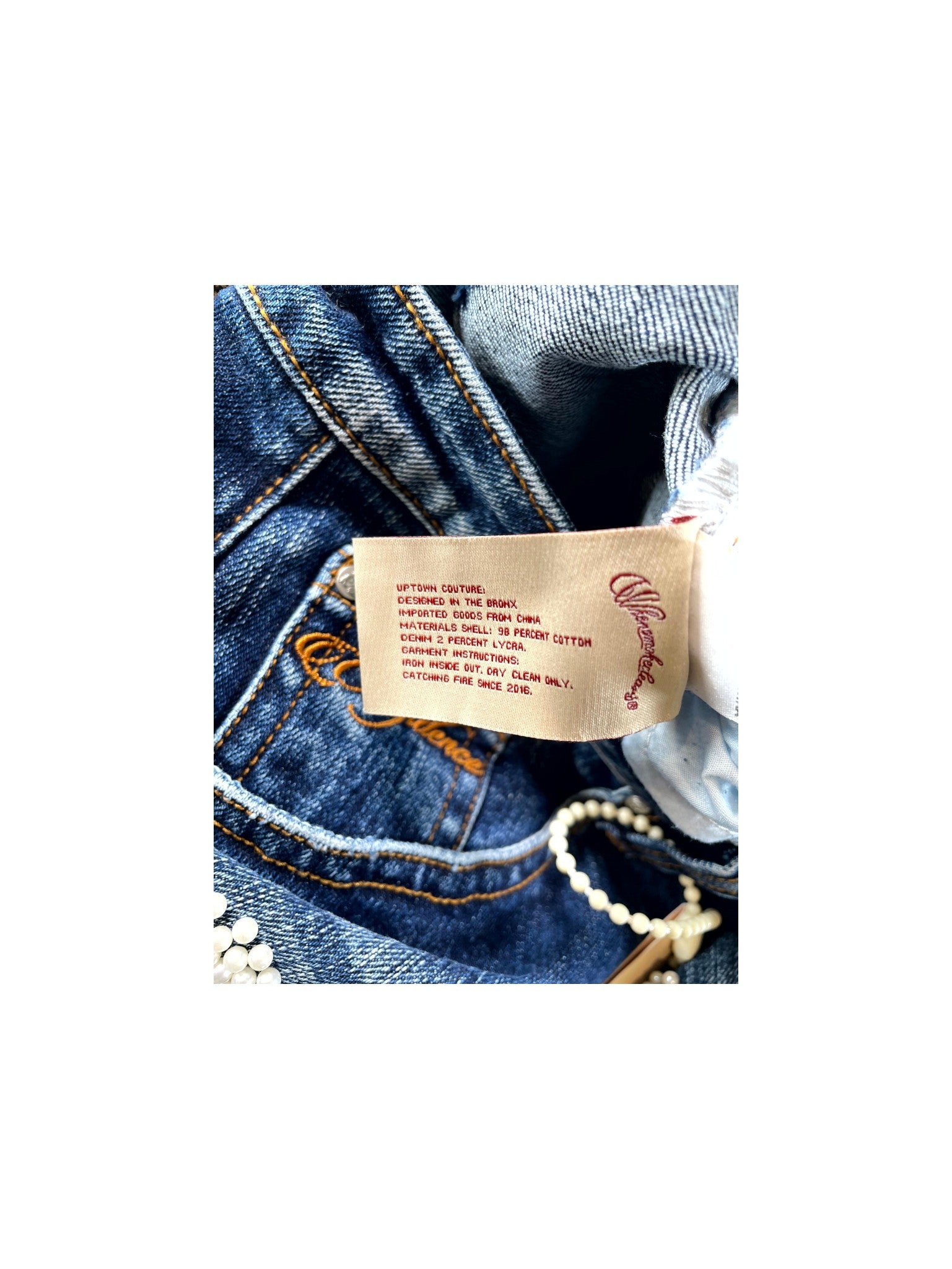When Smoke Clears "Fumi Diamond" Dark Wash Jeans
