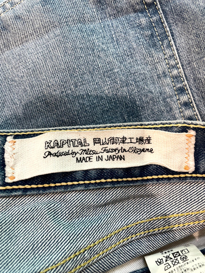 Kapital Patchwork Denim Light Wash Jeans