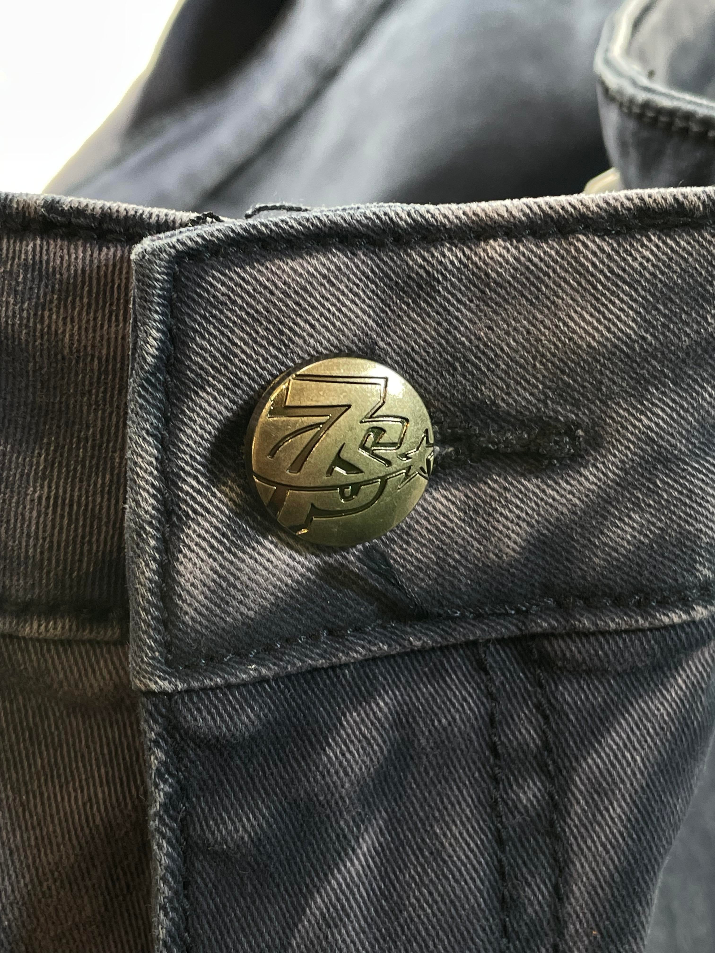 Triple Sevens 7 Flared Blue Denim Pants