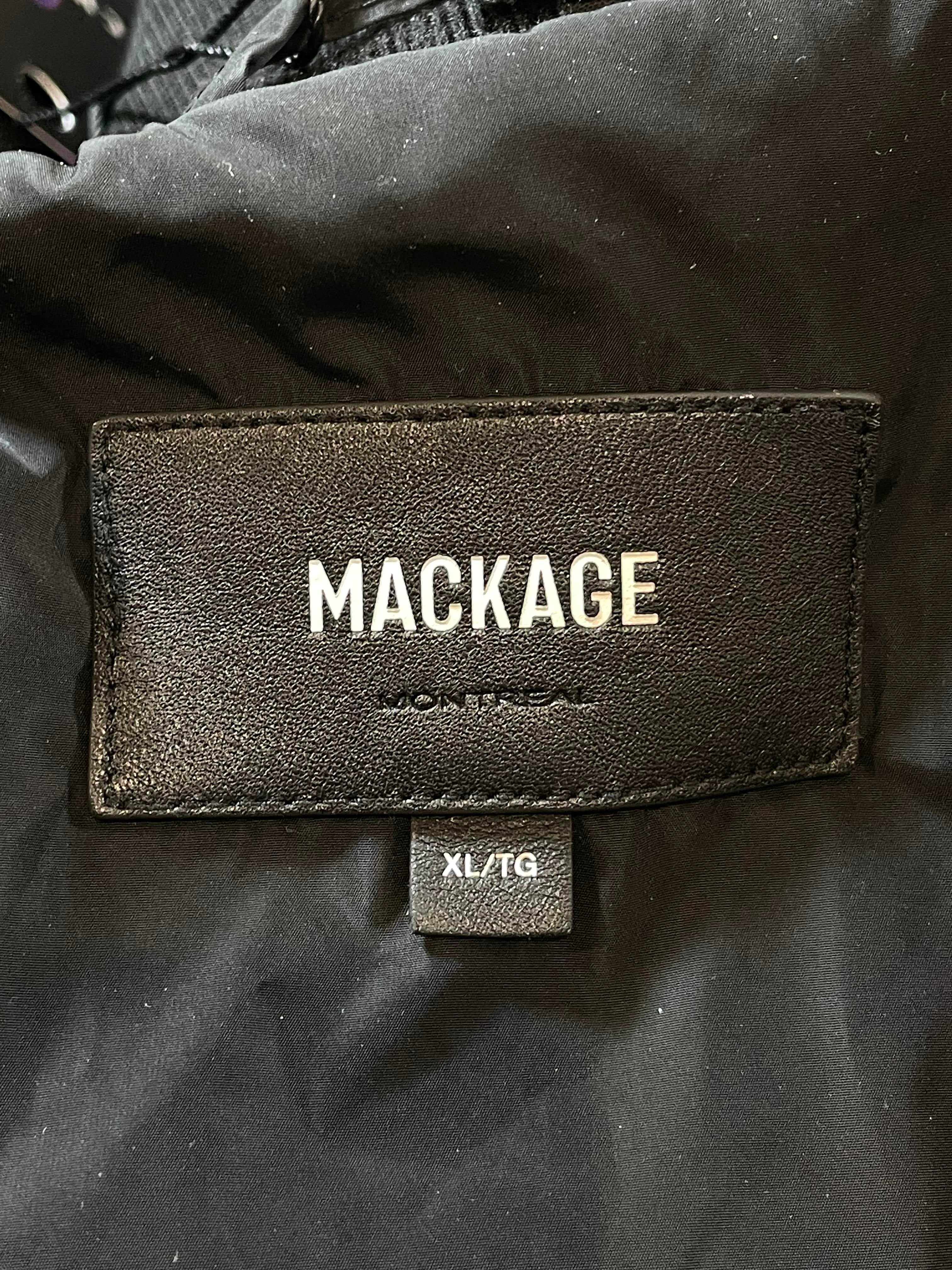 Mackage Adali Black & Brown Fur Jacket