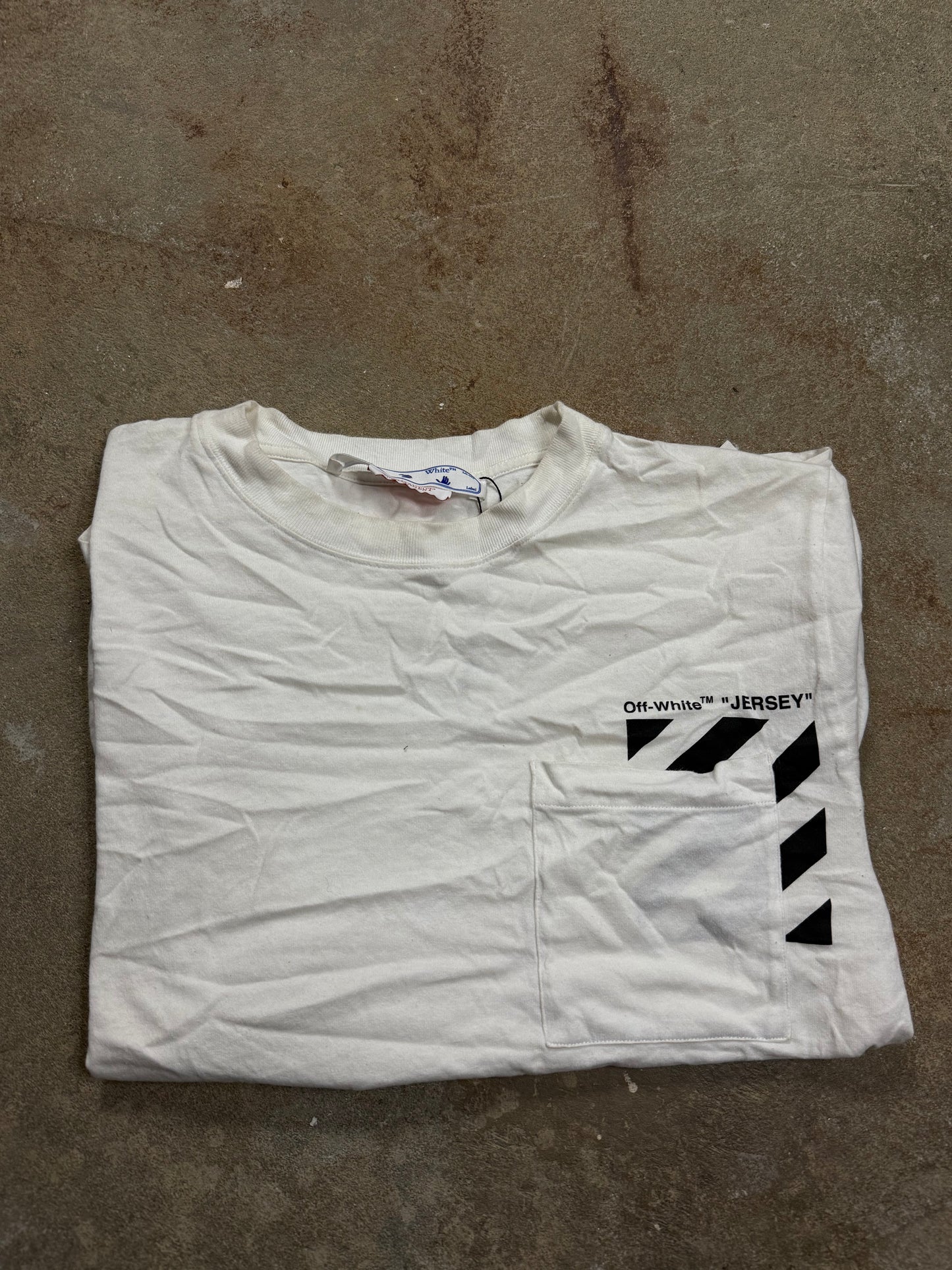 Off White Tee Jersey Used Medium