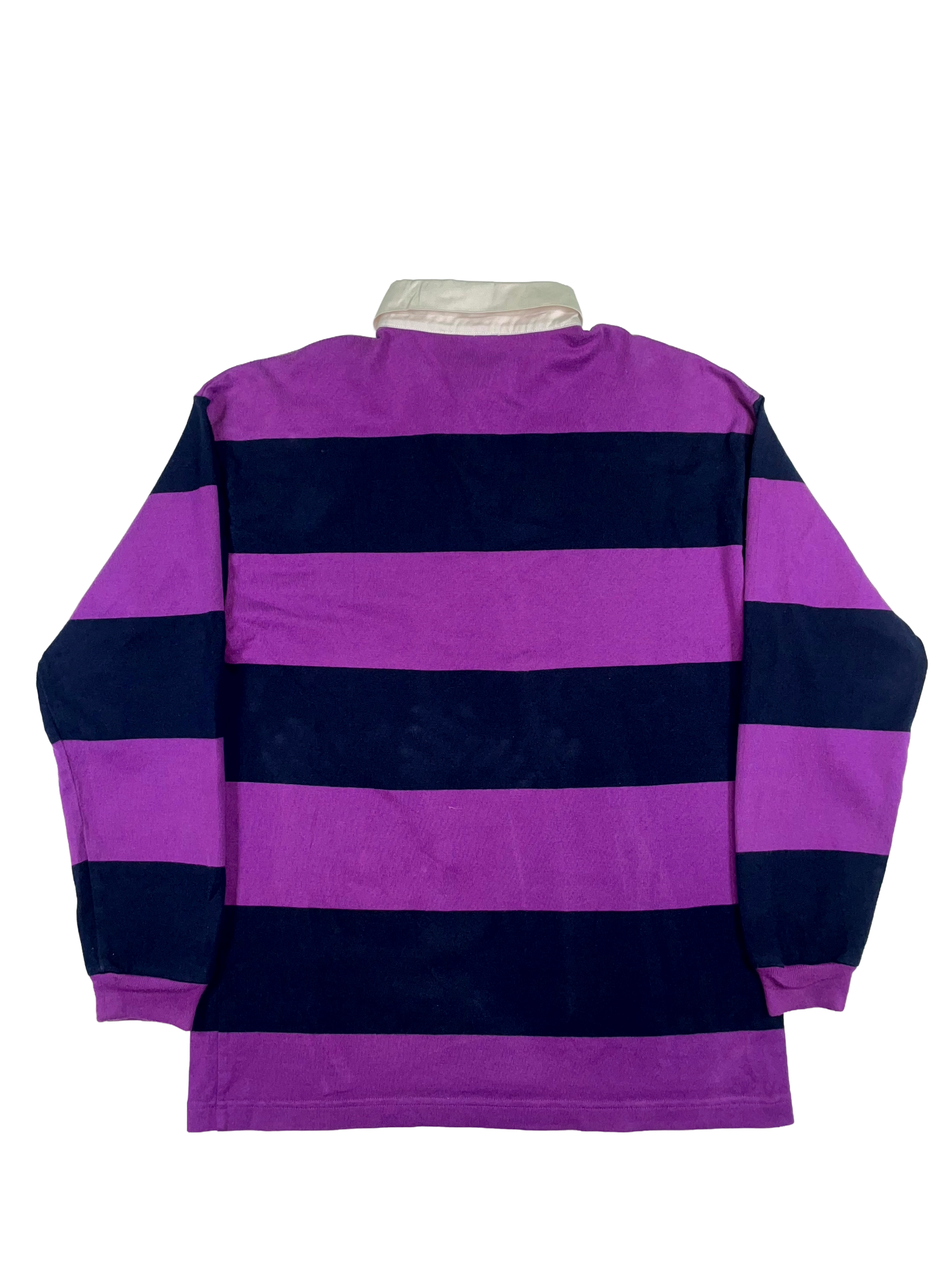 Eric Emanuel Striple Rugby Navy & Purple Polo