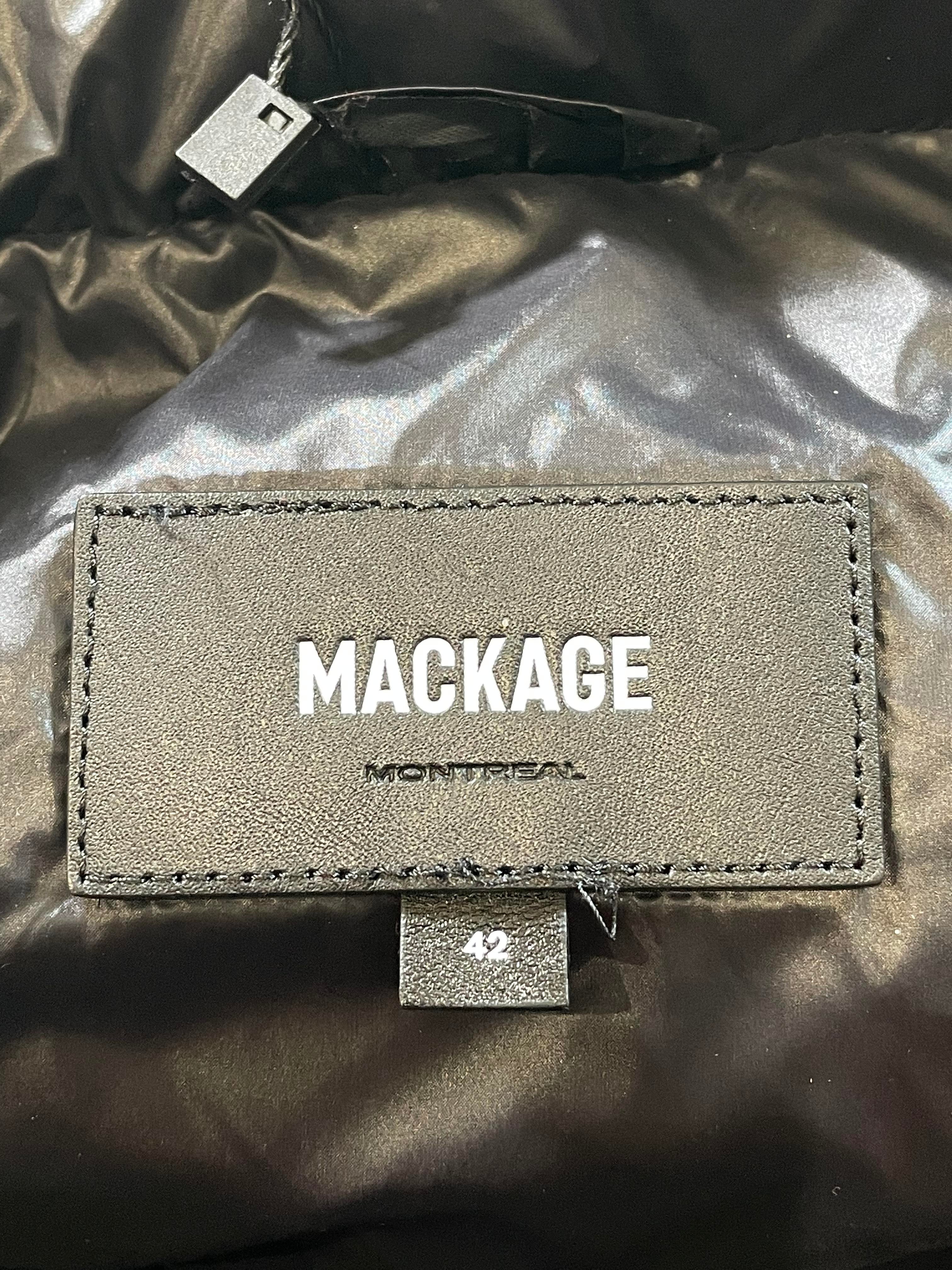 Mackage Sleeve Logo Red Puffer Jacket