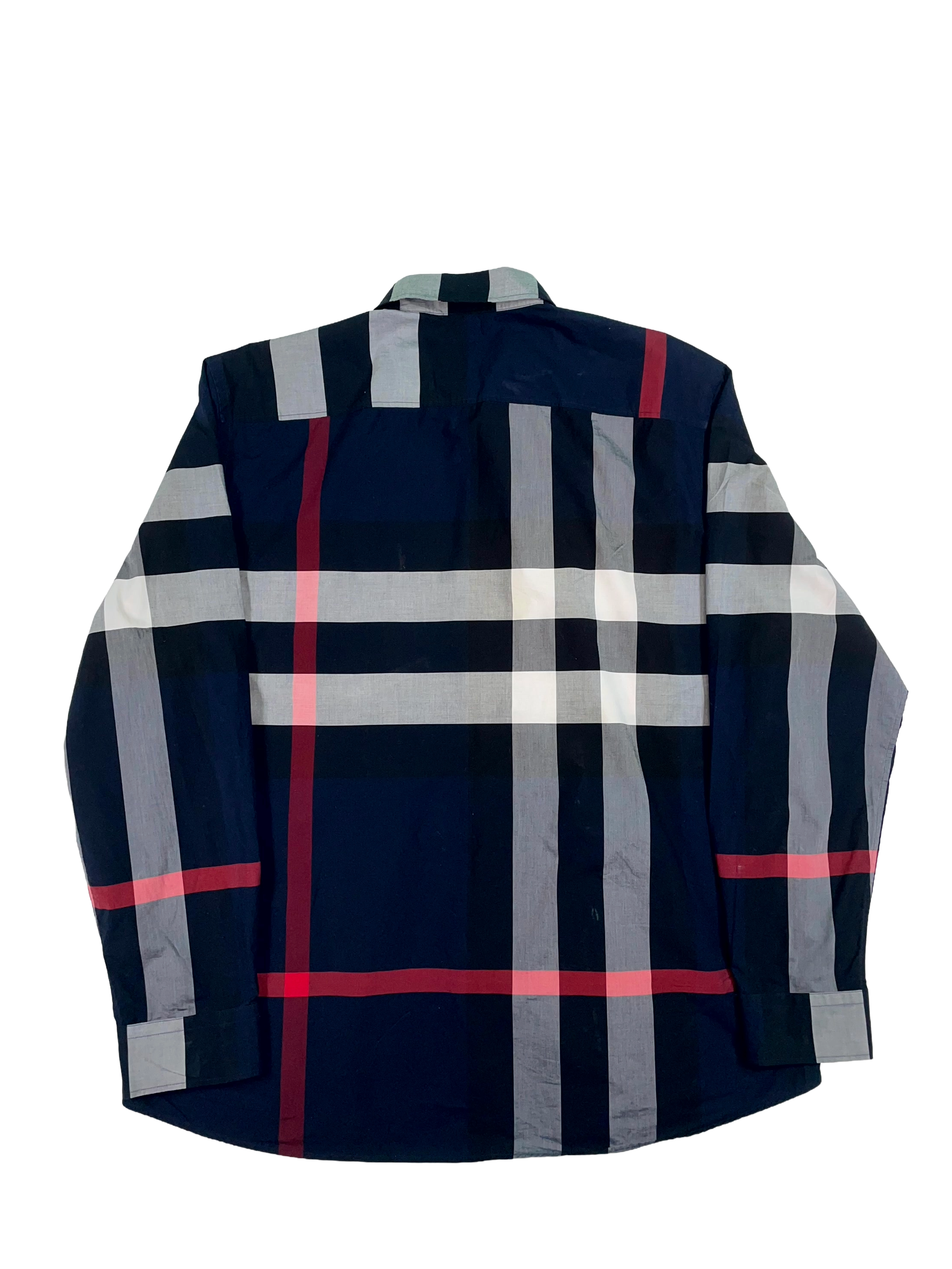 Burberry Button Up Navy Shirt