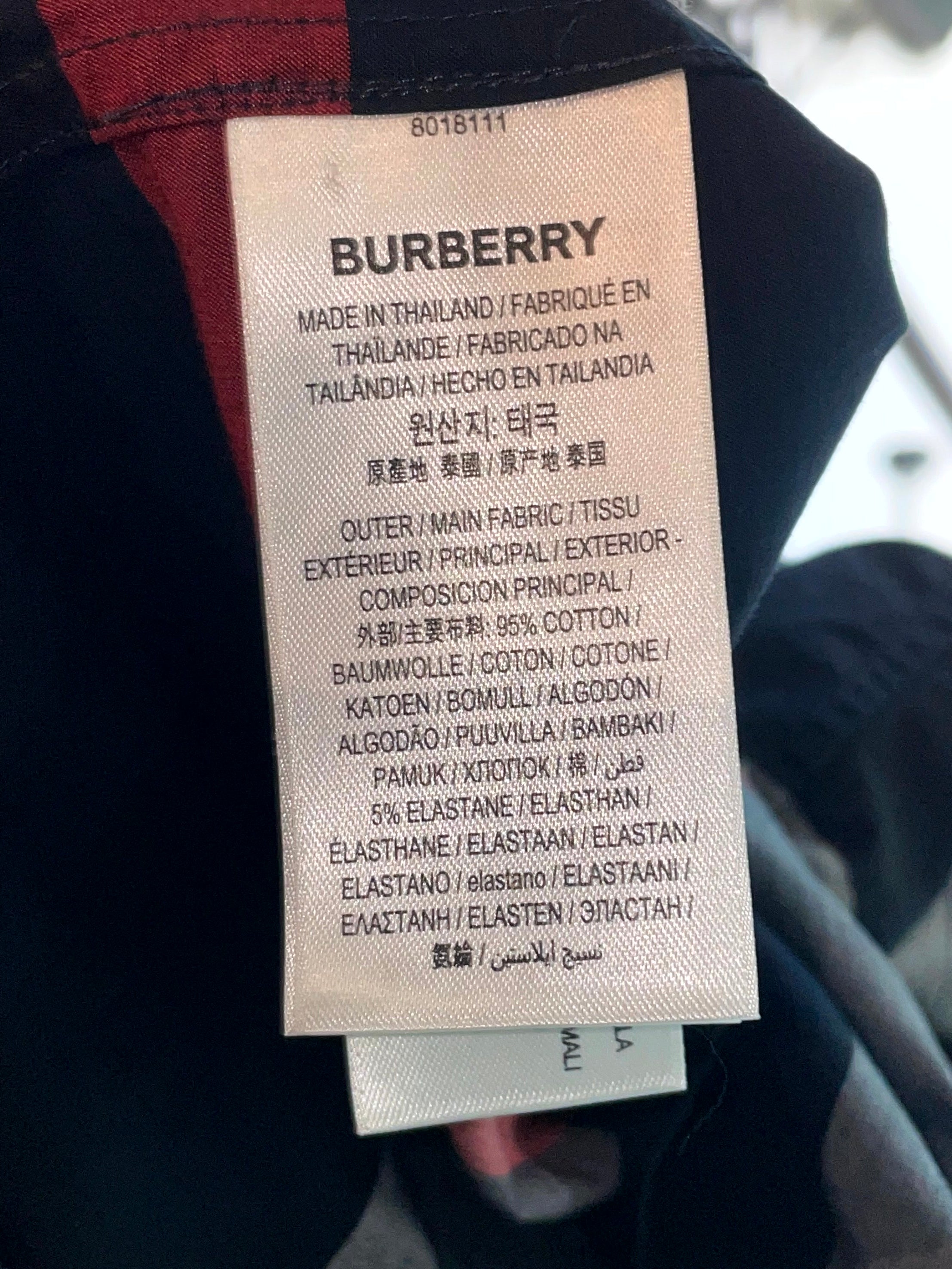 Burberry Button Up Navy Shirt
