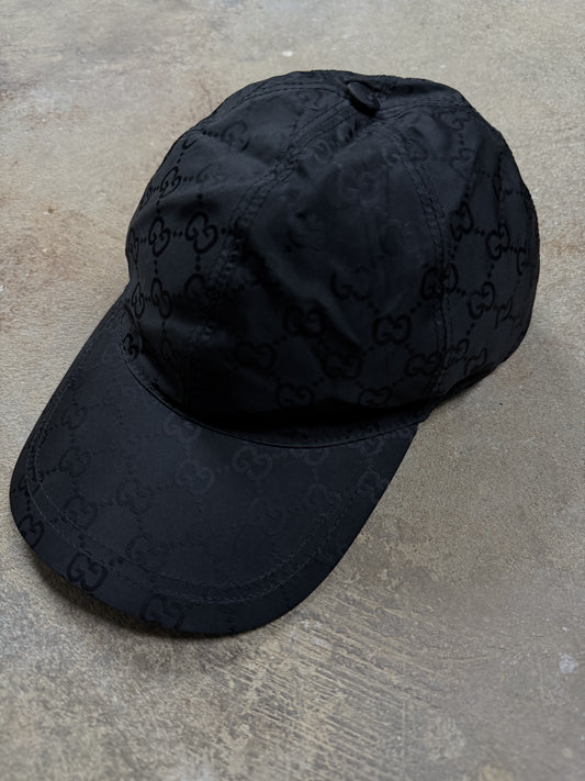 Gucci Cap Monogram Back Nylon Used Large