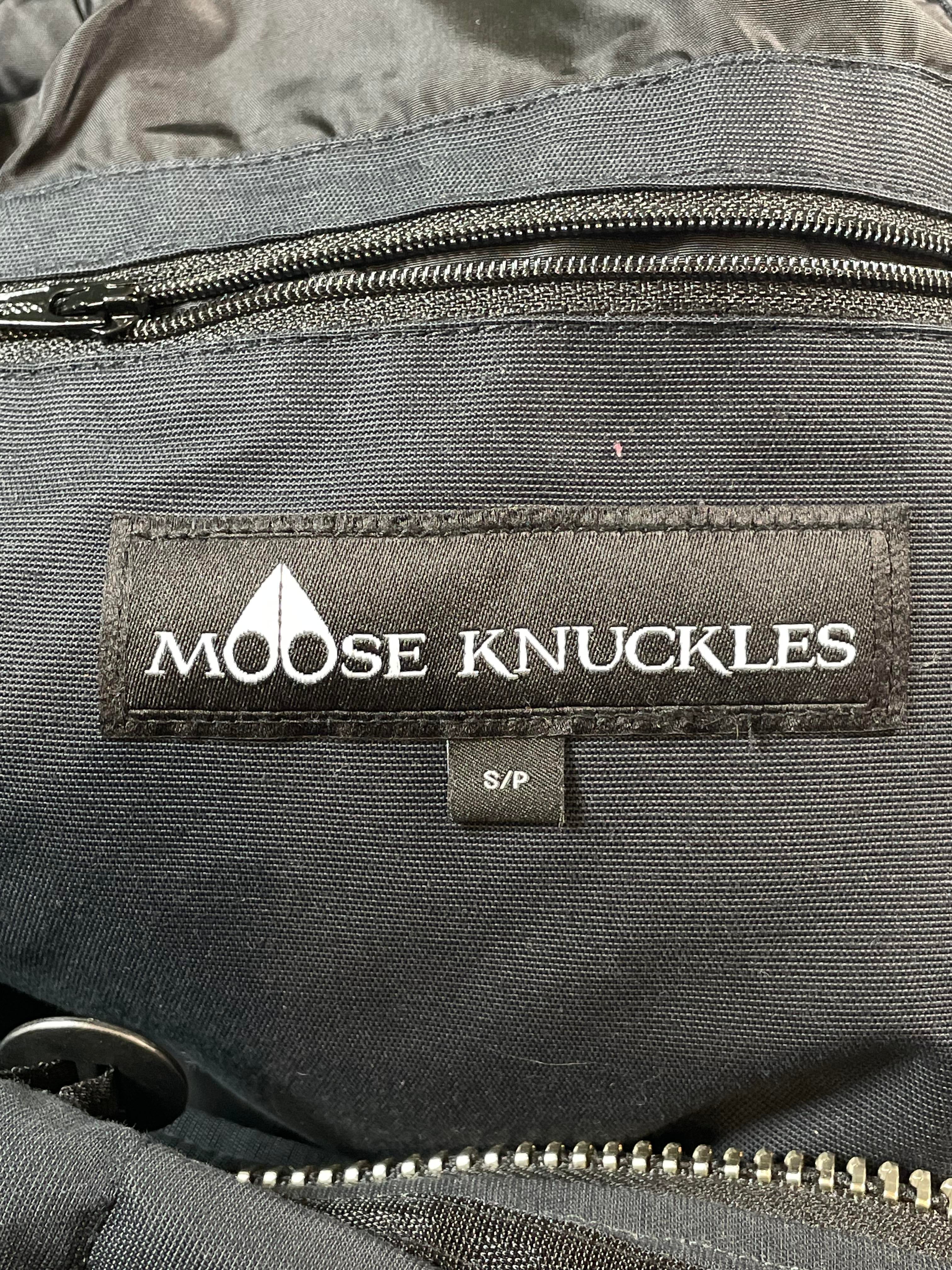 Moose Knuckles 3Q Navy & Black Fur Parka Jacket