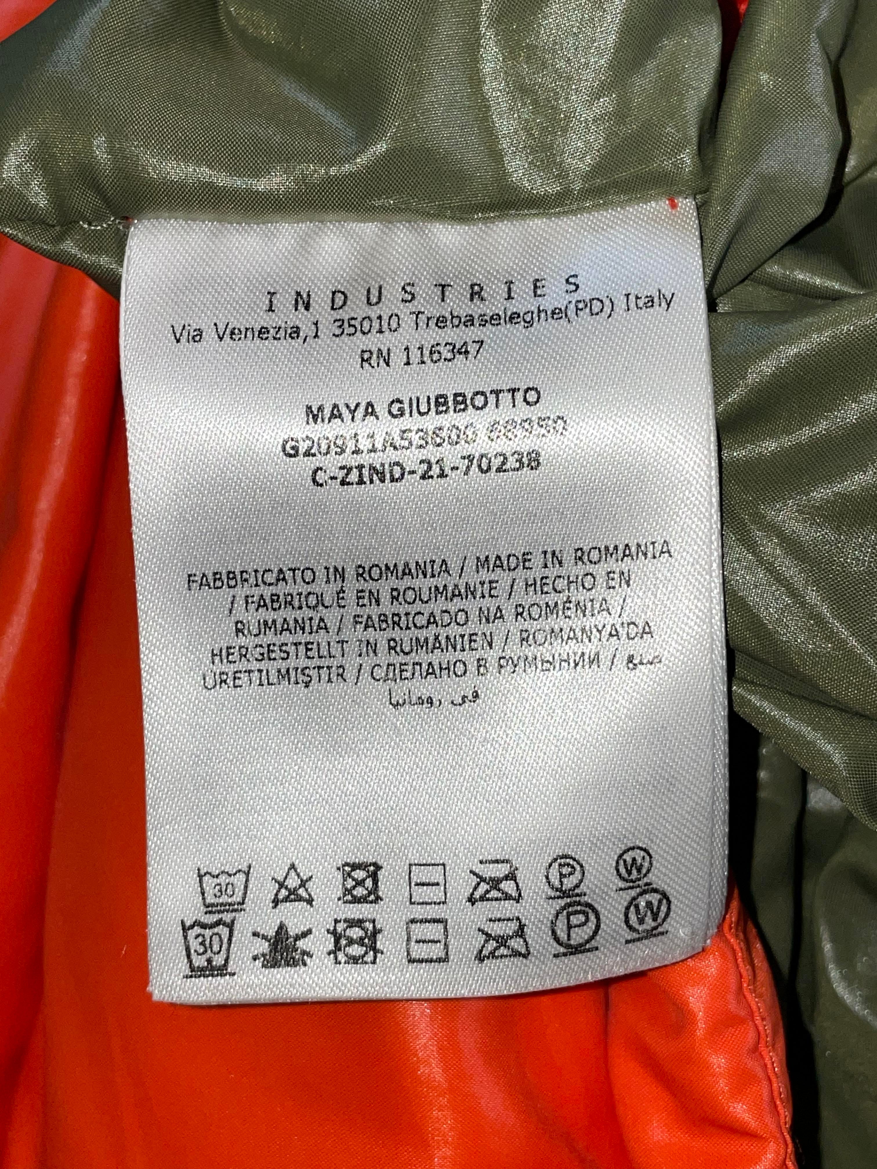 Moncler Maya (2) Orange & Olive Jacket