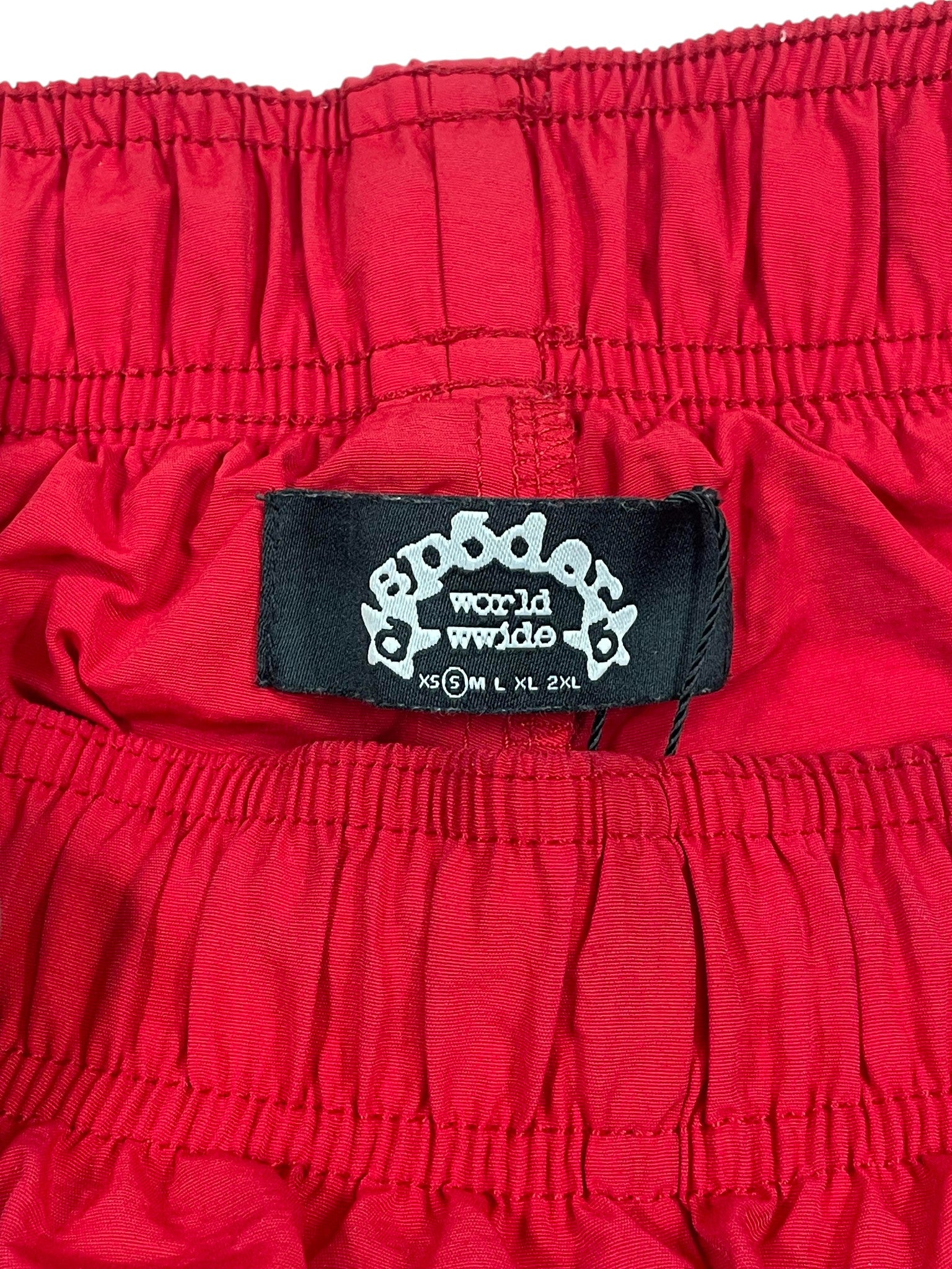 Sp5der Red & Black Double Layer Shorts