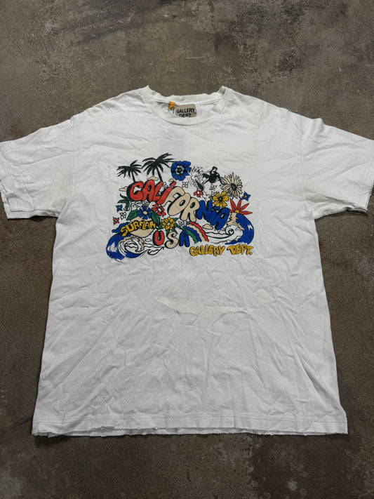 Gallery Dept California Tee White Multi Used Medium