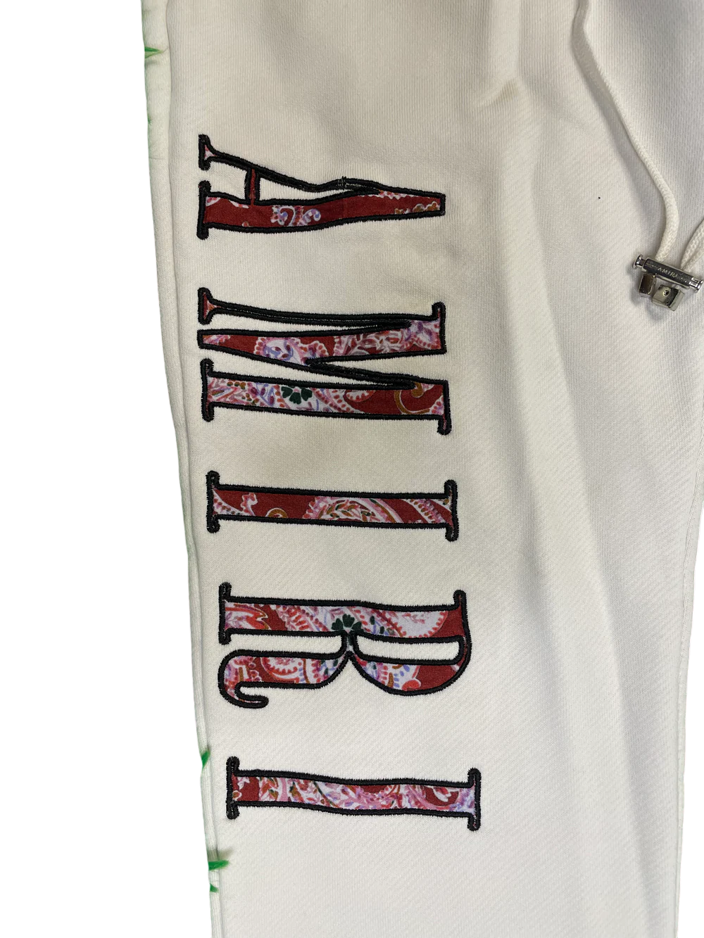 Amiri White & Red Sweats