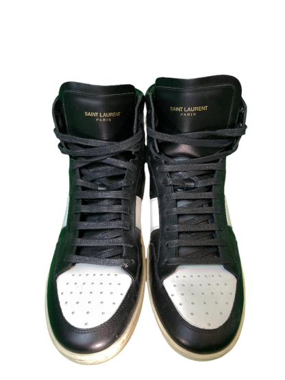 YSL Hi Black & White Sneaker