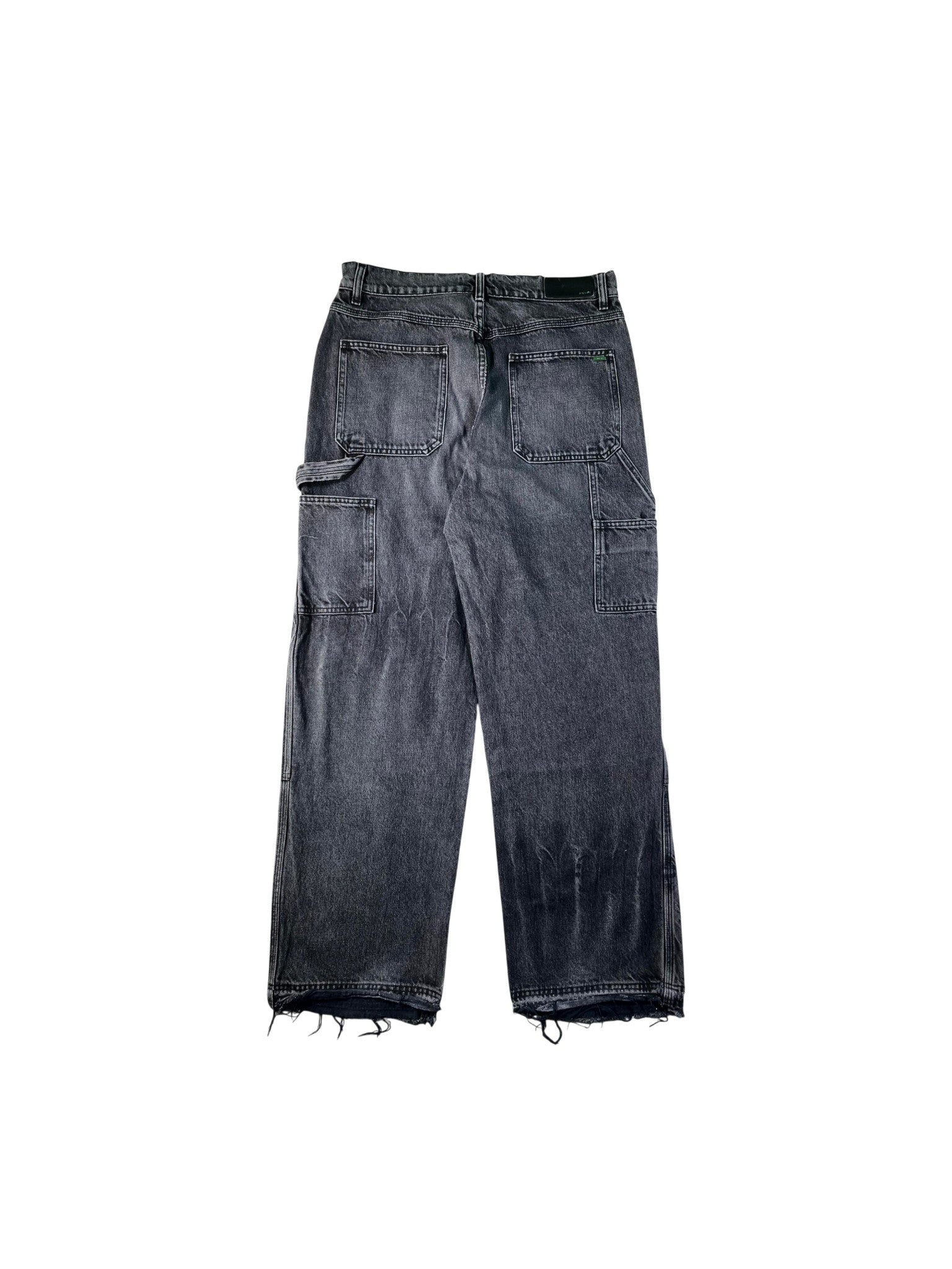 Amiri Double Knee Flared Black Wash Jeans
