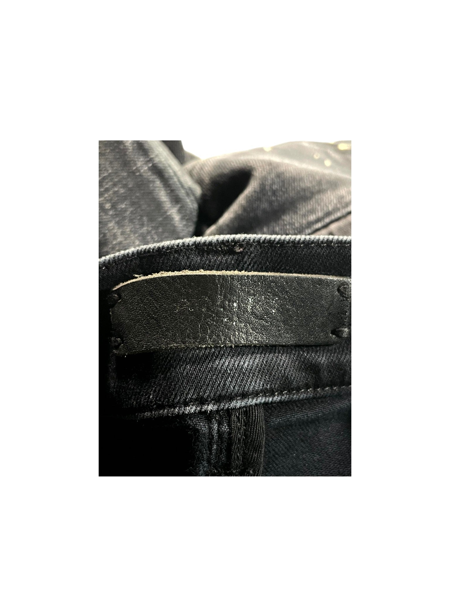 Amiri "Paint Splatter Art Patchwork" Black Wash Jeans