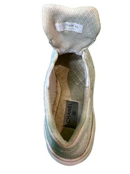 Chanel Glitter White Sneaker