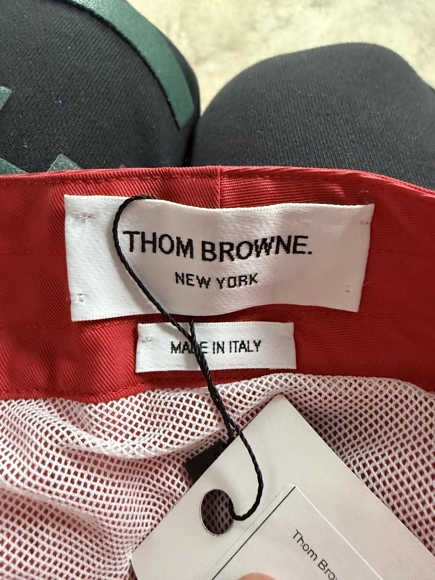 Thom Browne Swim Trunks Red Used 3 (Medium)