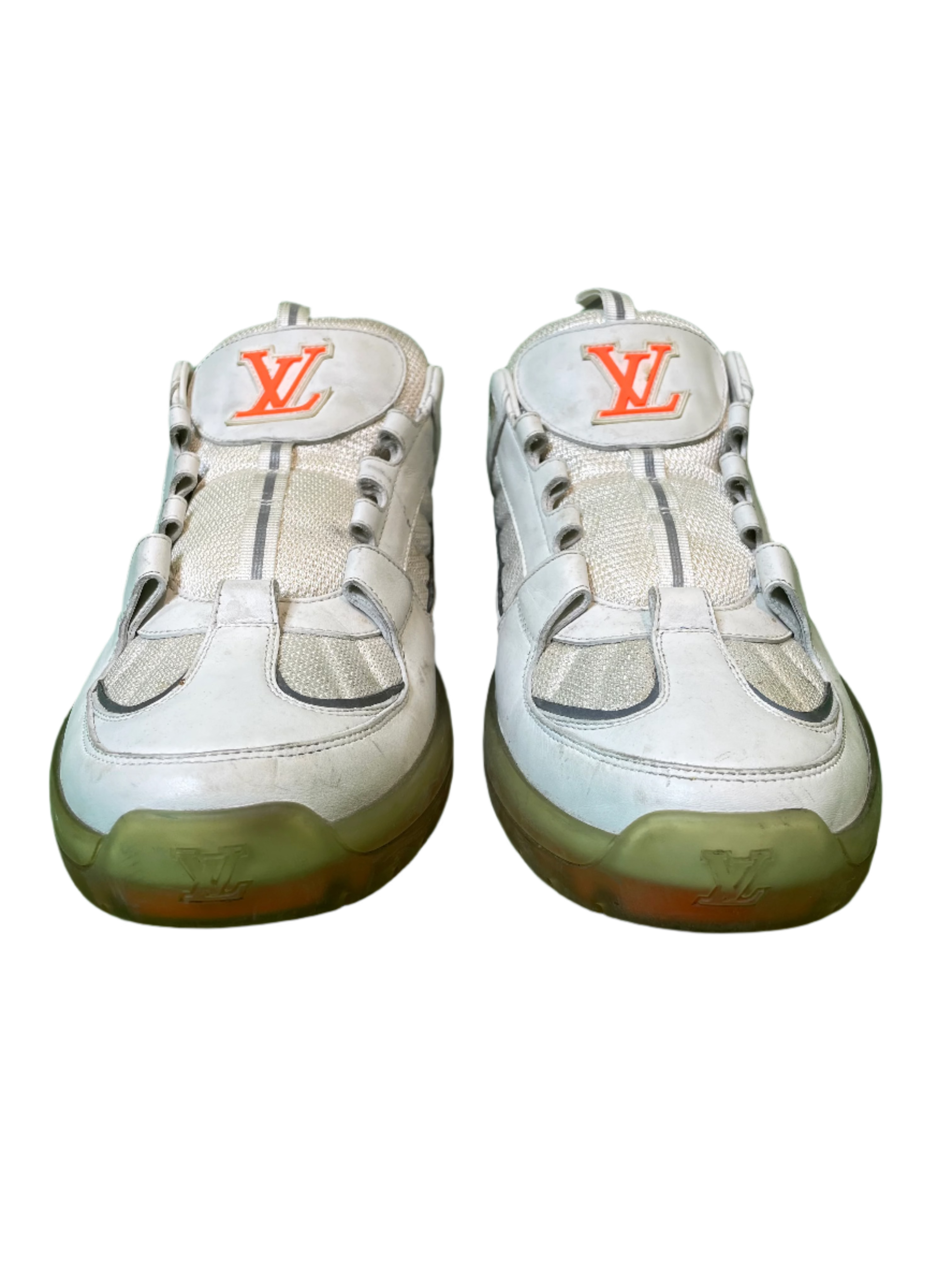 LV 'Monogram' White & Orange Sneaker